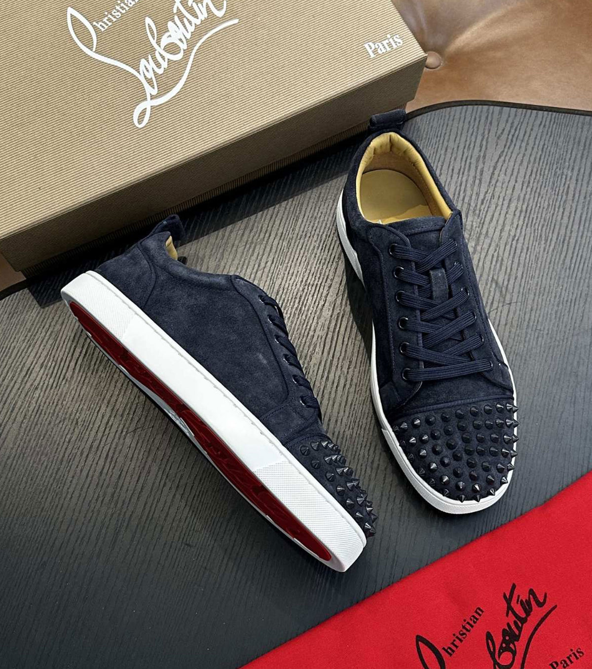 Suede sneakers