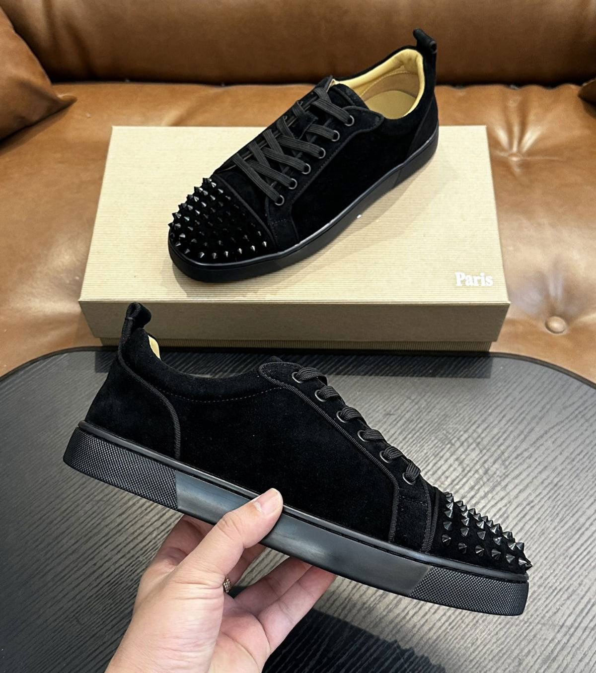 Suede sneakers