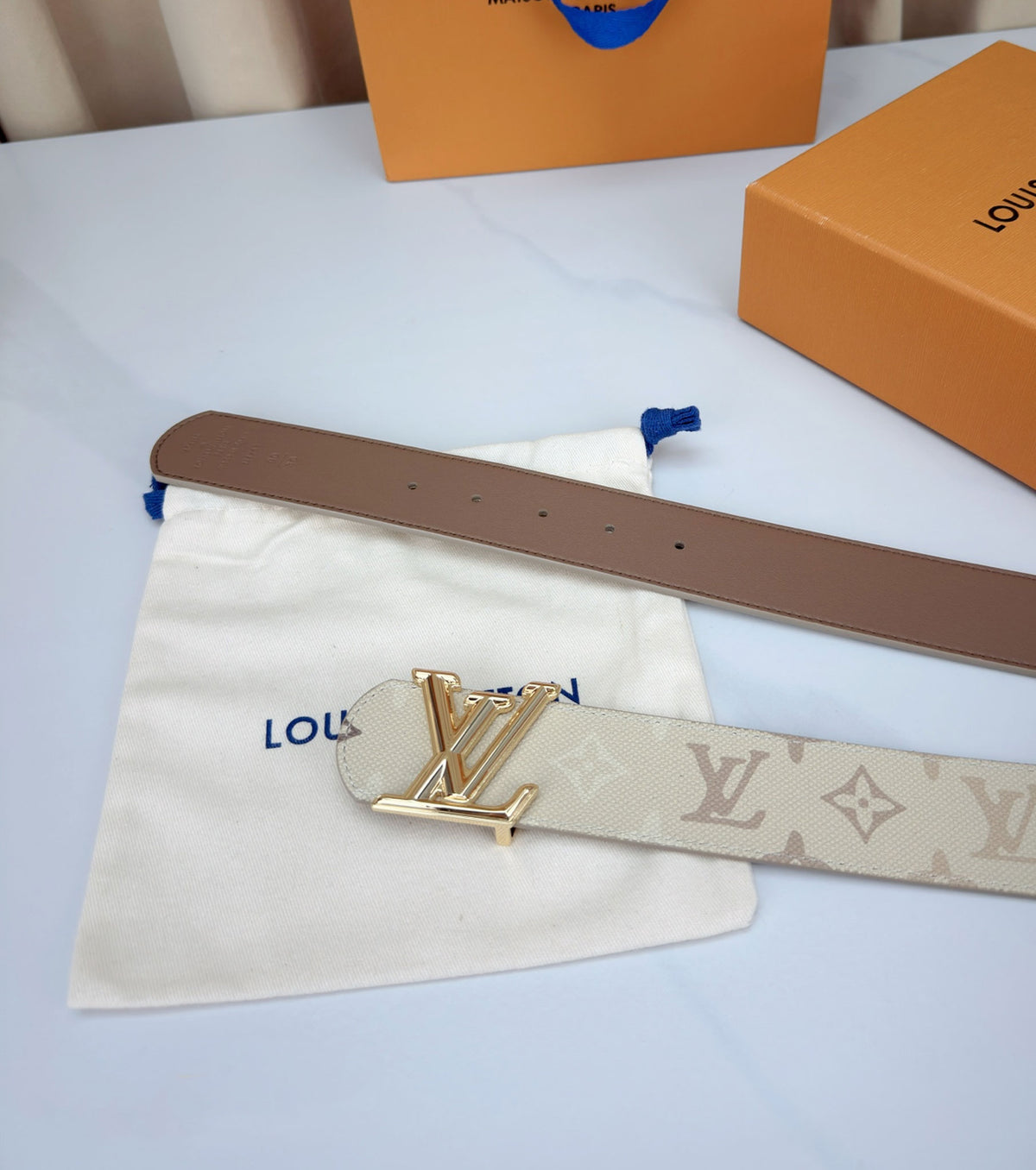 Monogram Leather Belt