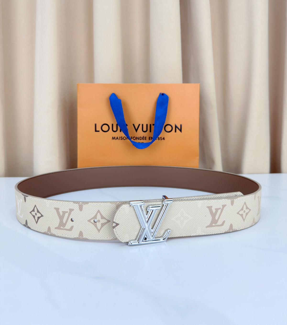 Monogram Leather Belt