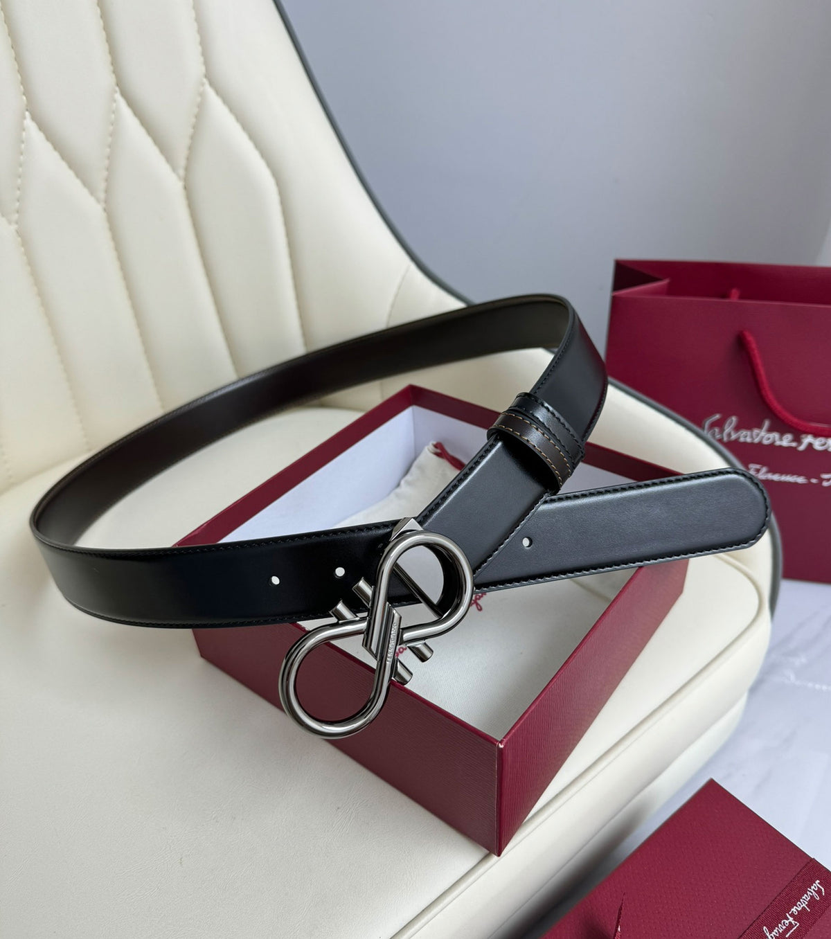 Reversible leather Belt