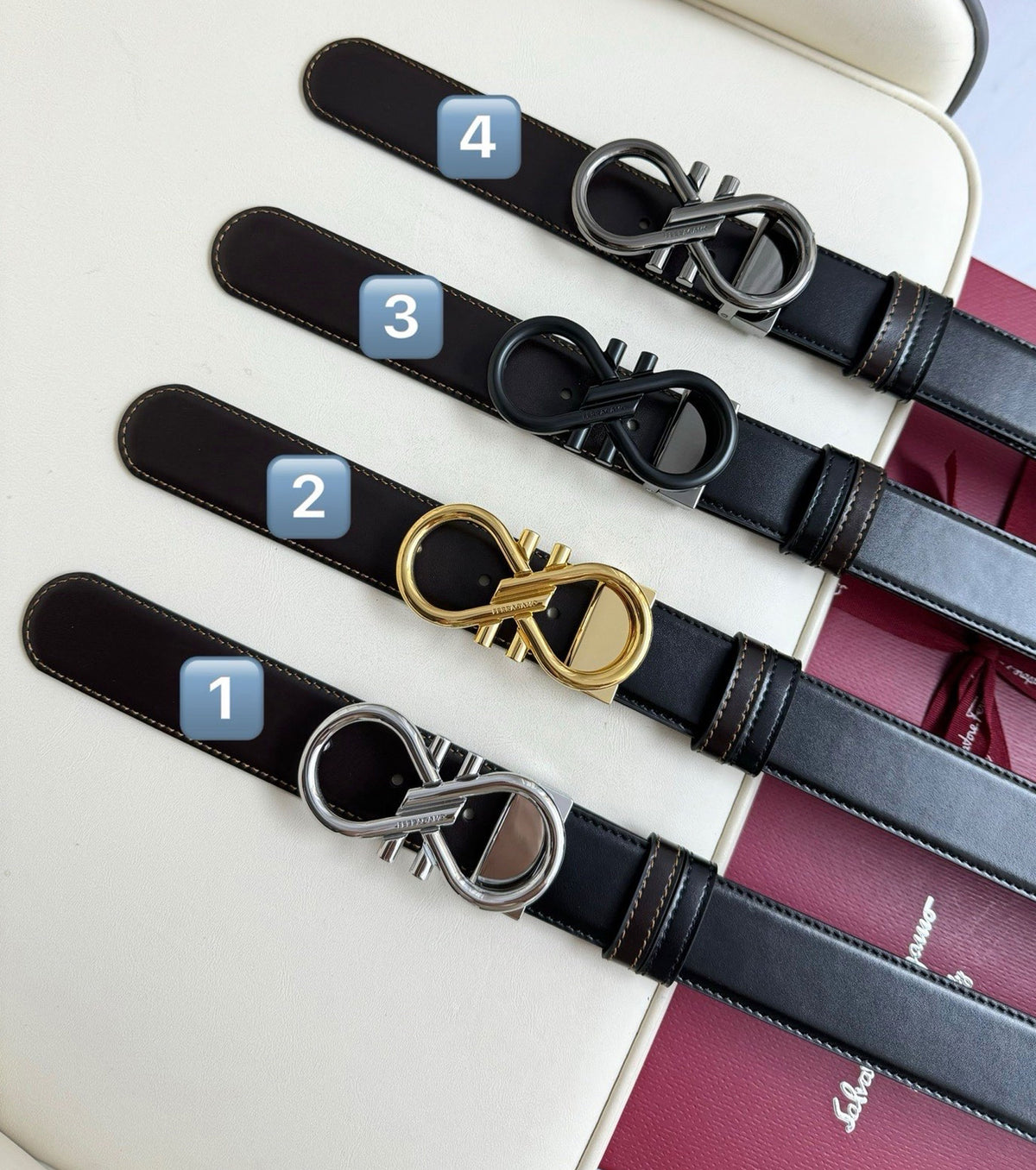 Reversible leather Belt