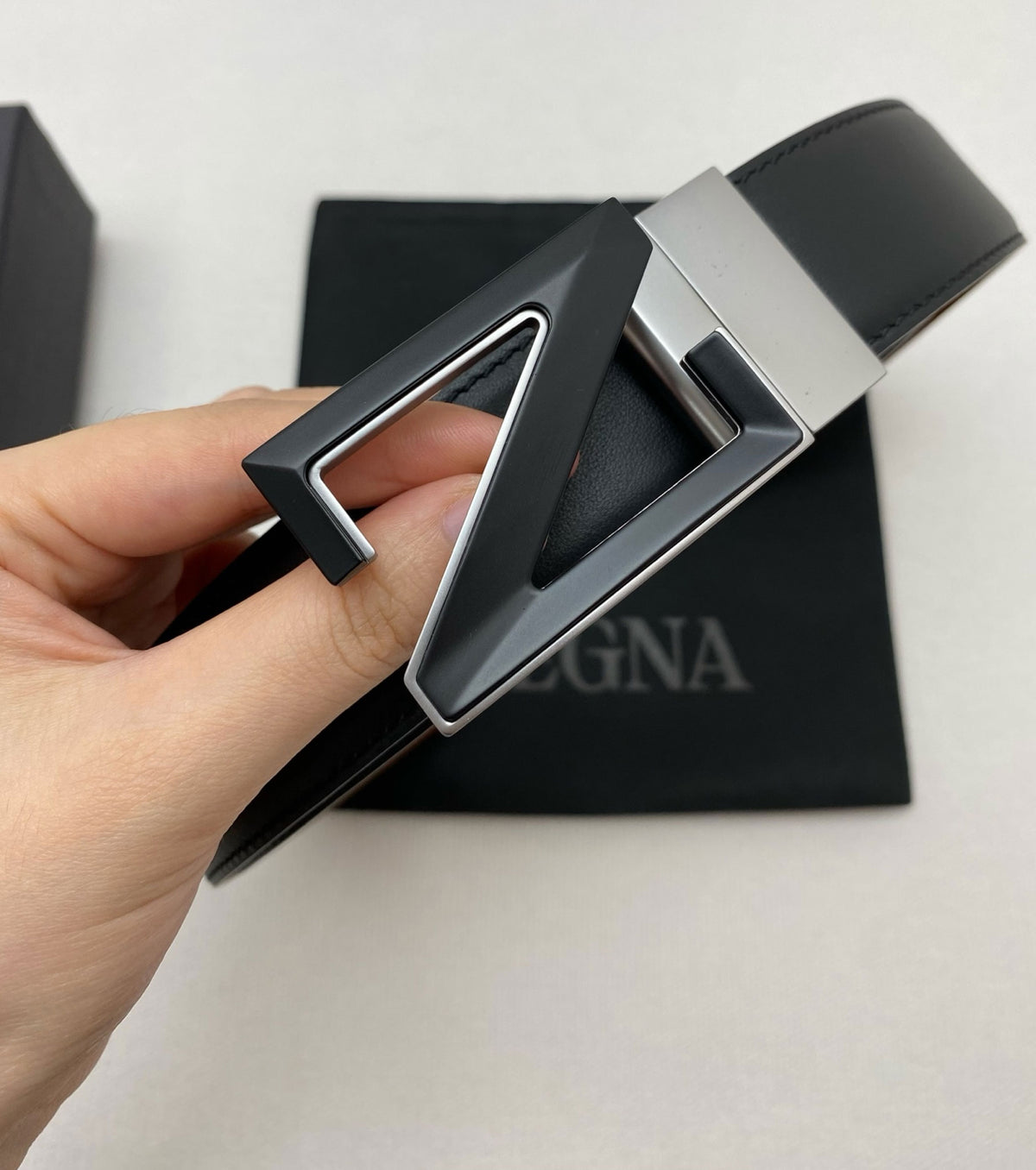Reversible leather Belt