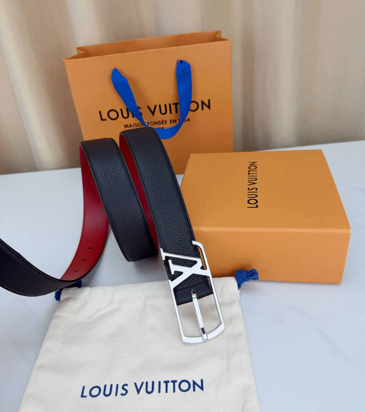 Leather belt