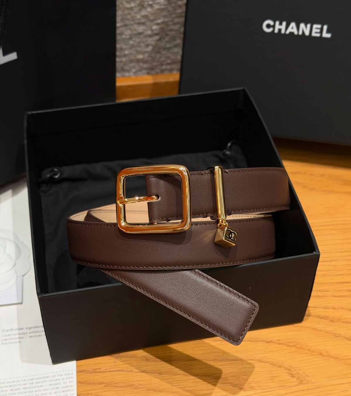 CC Charm leather Belt