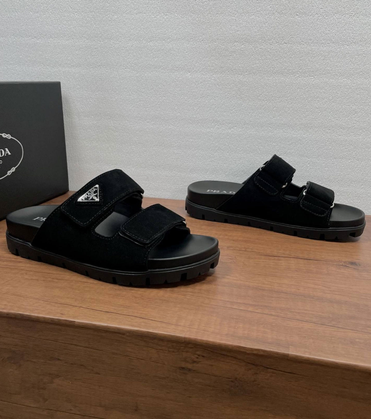 Suede sandals