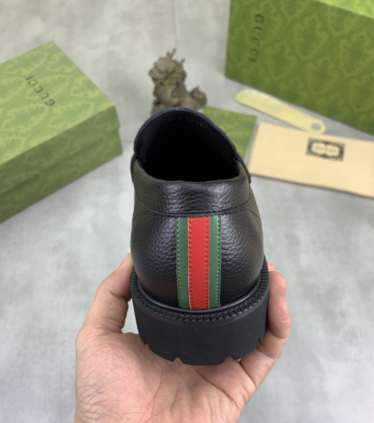 Leather loafers