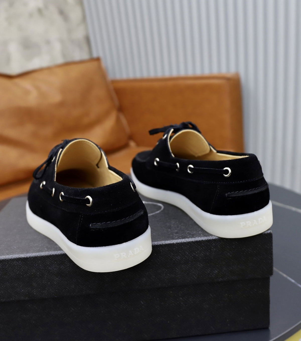 Suede loafers