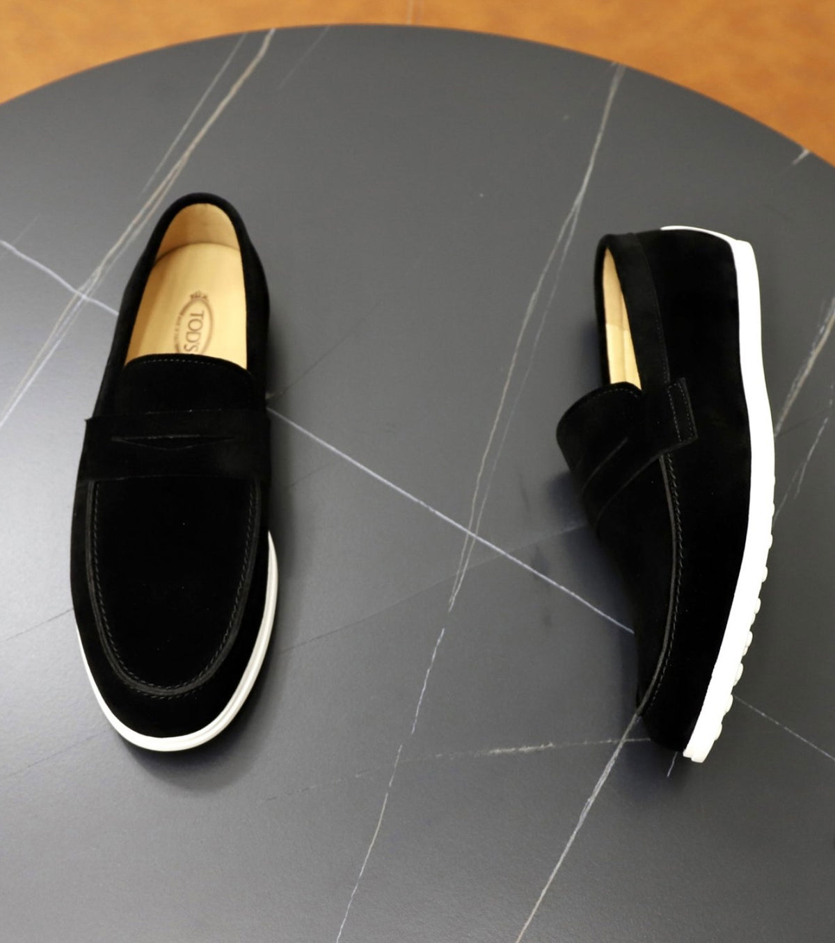 Suede loafers