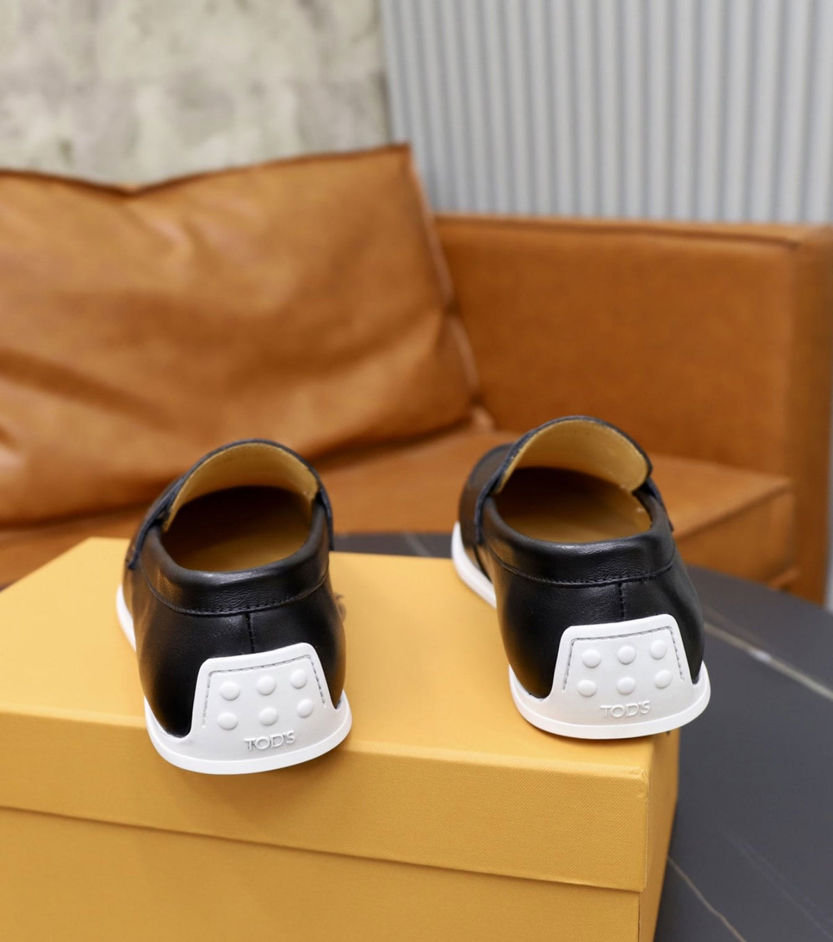 Leather loafers