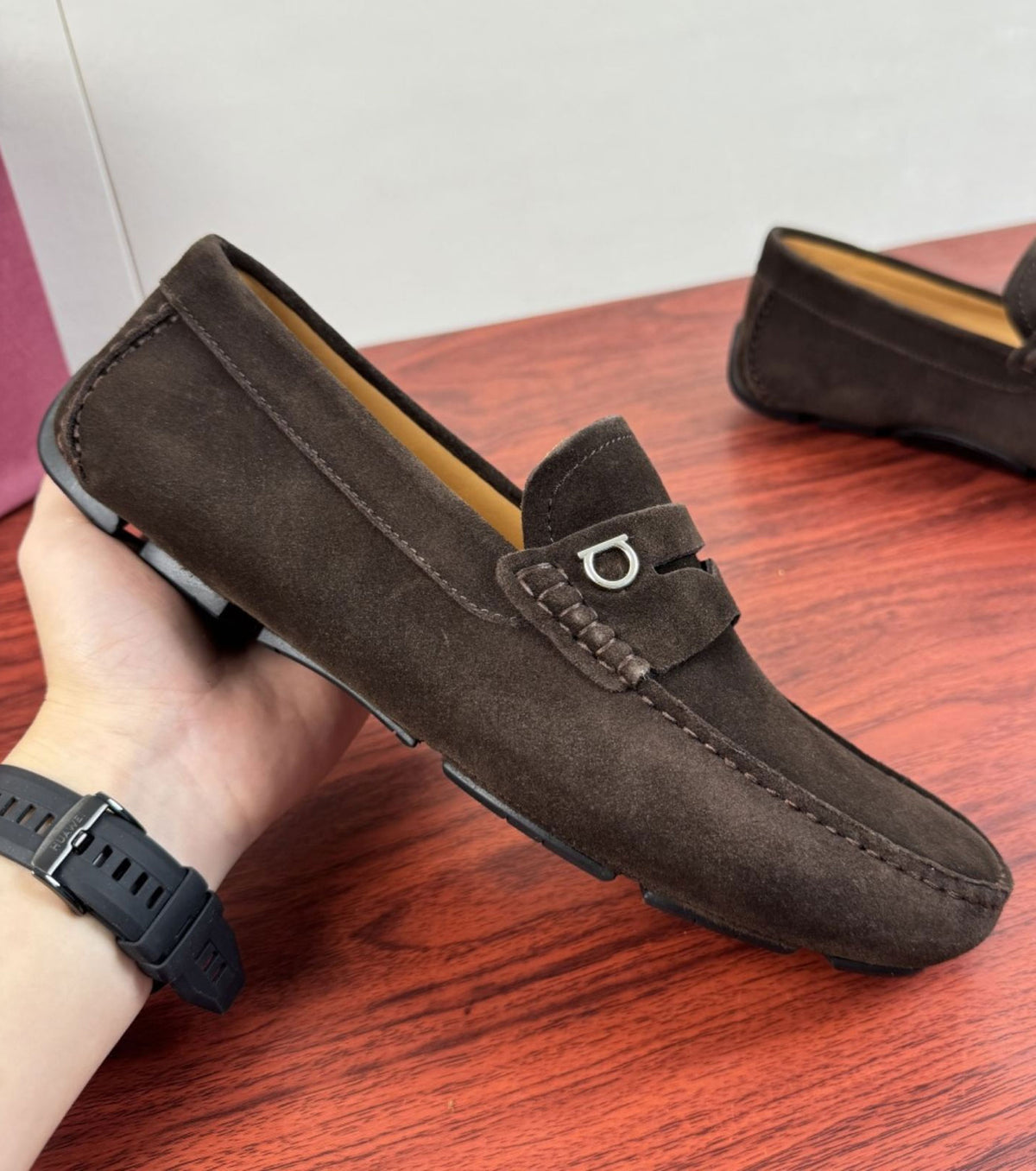 Suede Loafers