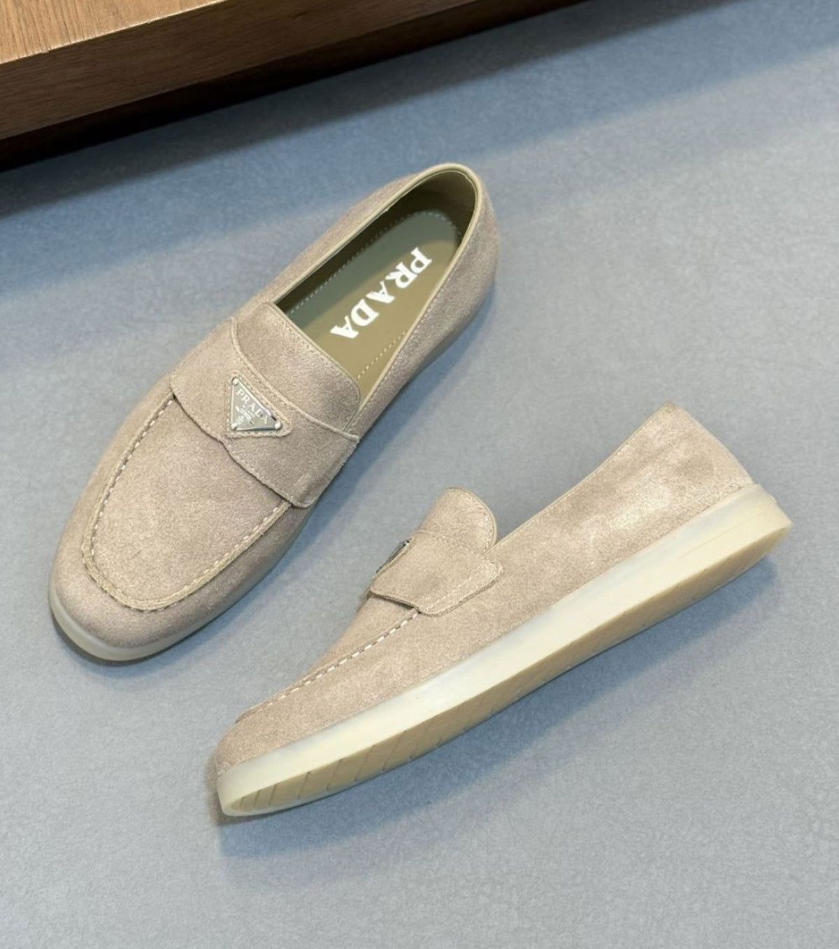 Suede loafers