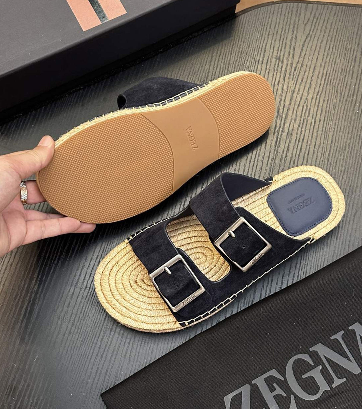 Suede Sandals