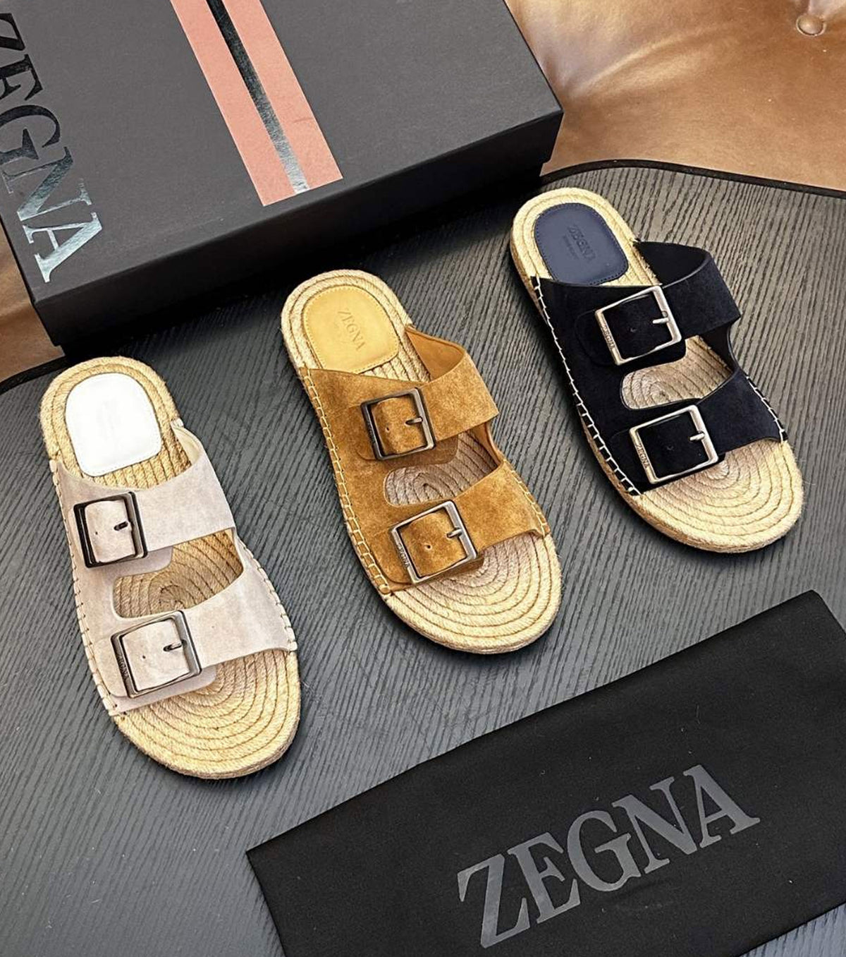Suede Sandals