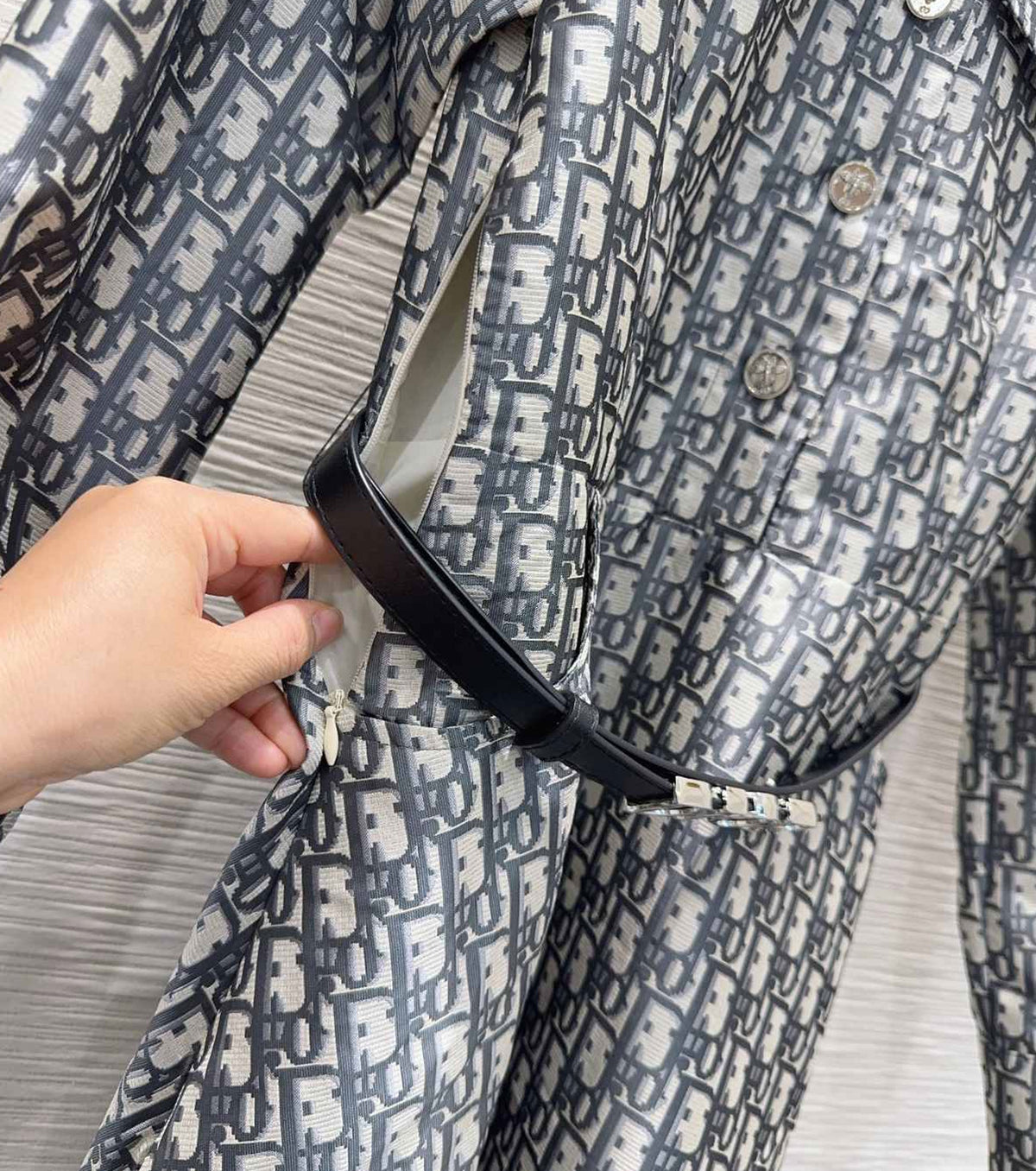 Oblique dress