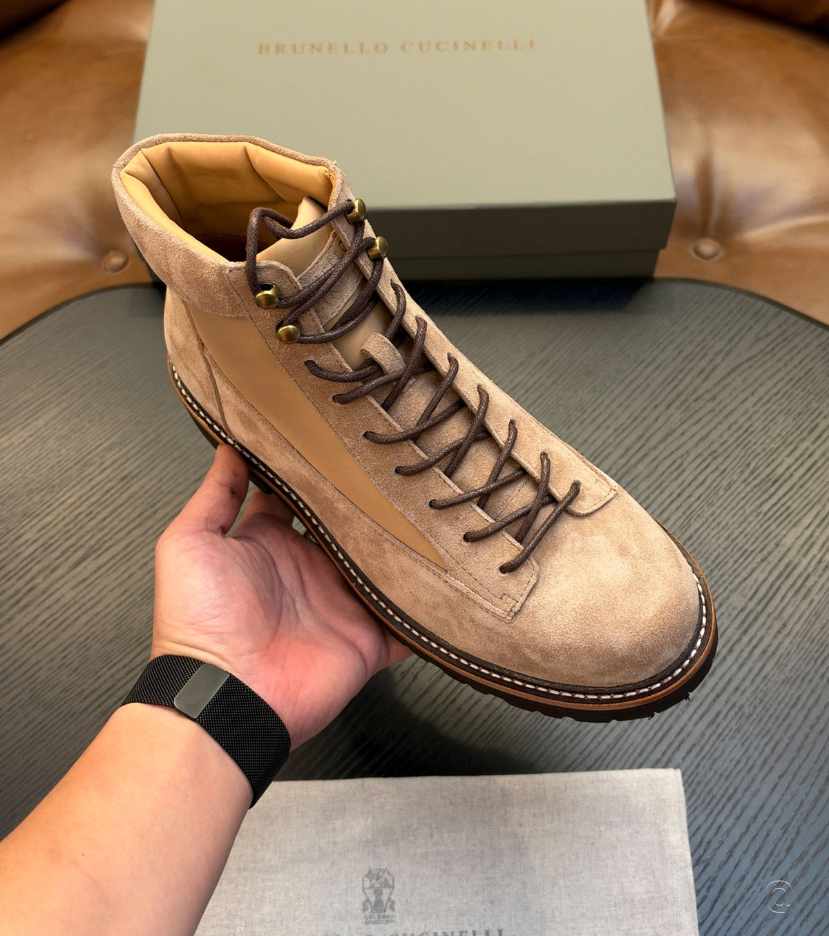 Suede urban outdoor boots
