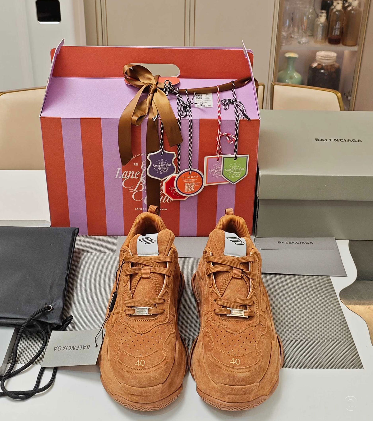 Triple S Sporty Suede Sneaker