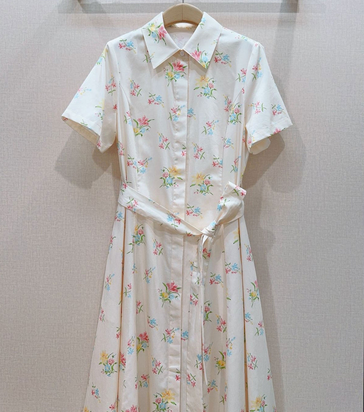 Mid-Length Belted Shirtdress