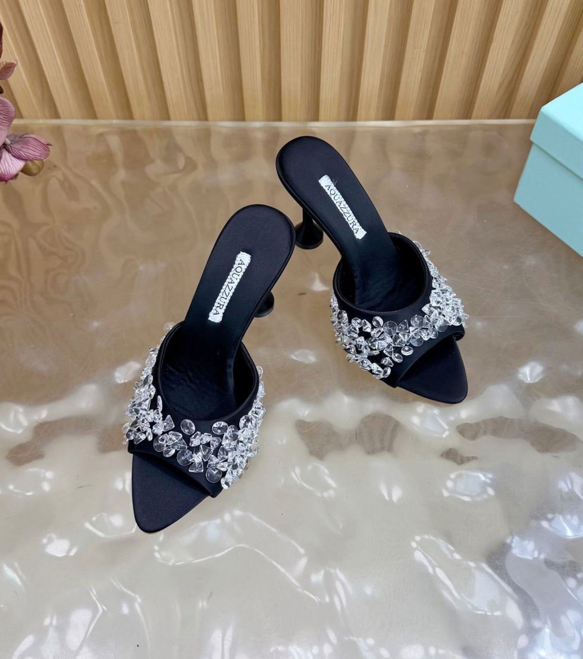 Embellished Bisous Mules