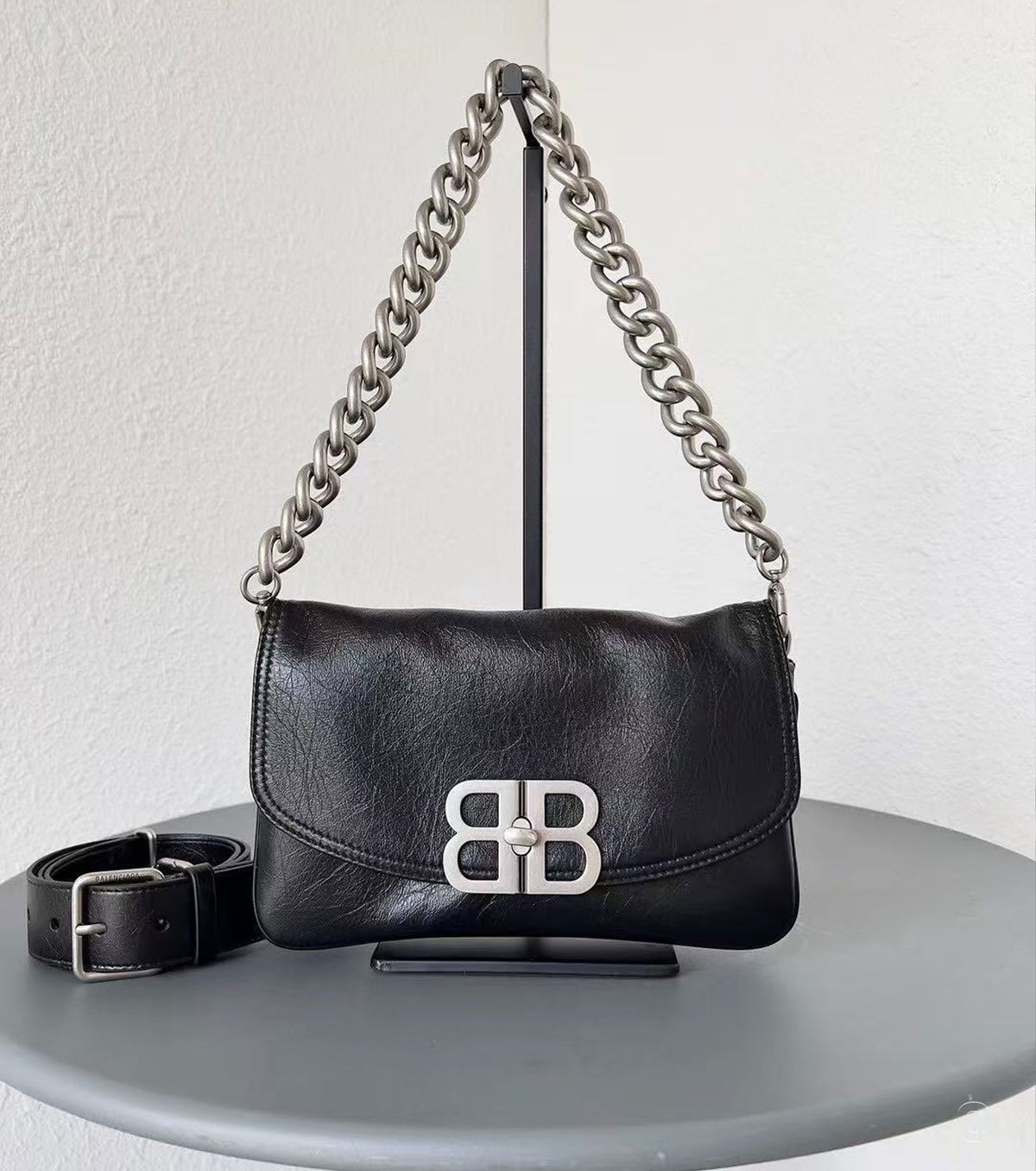 BB Soft Mini Flap leather shoulder bag