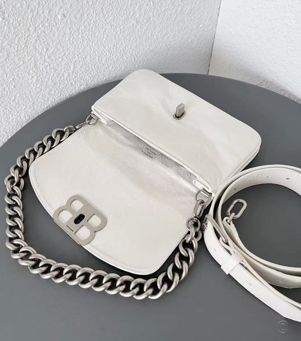 BB Soft Mini Flap leather shoulder bag