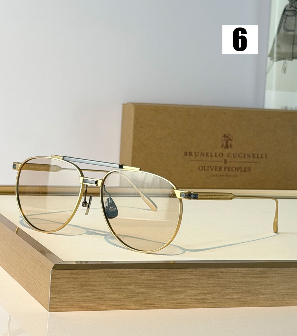 Aviator-style metal sunglasses