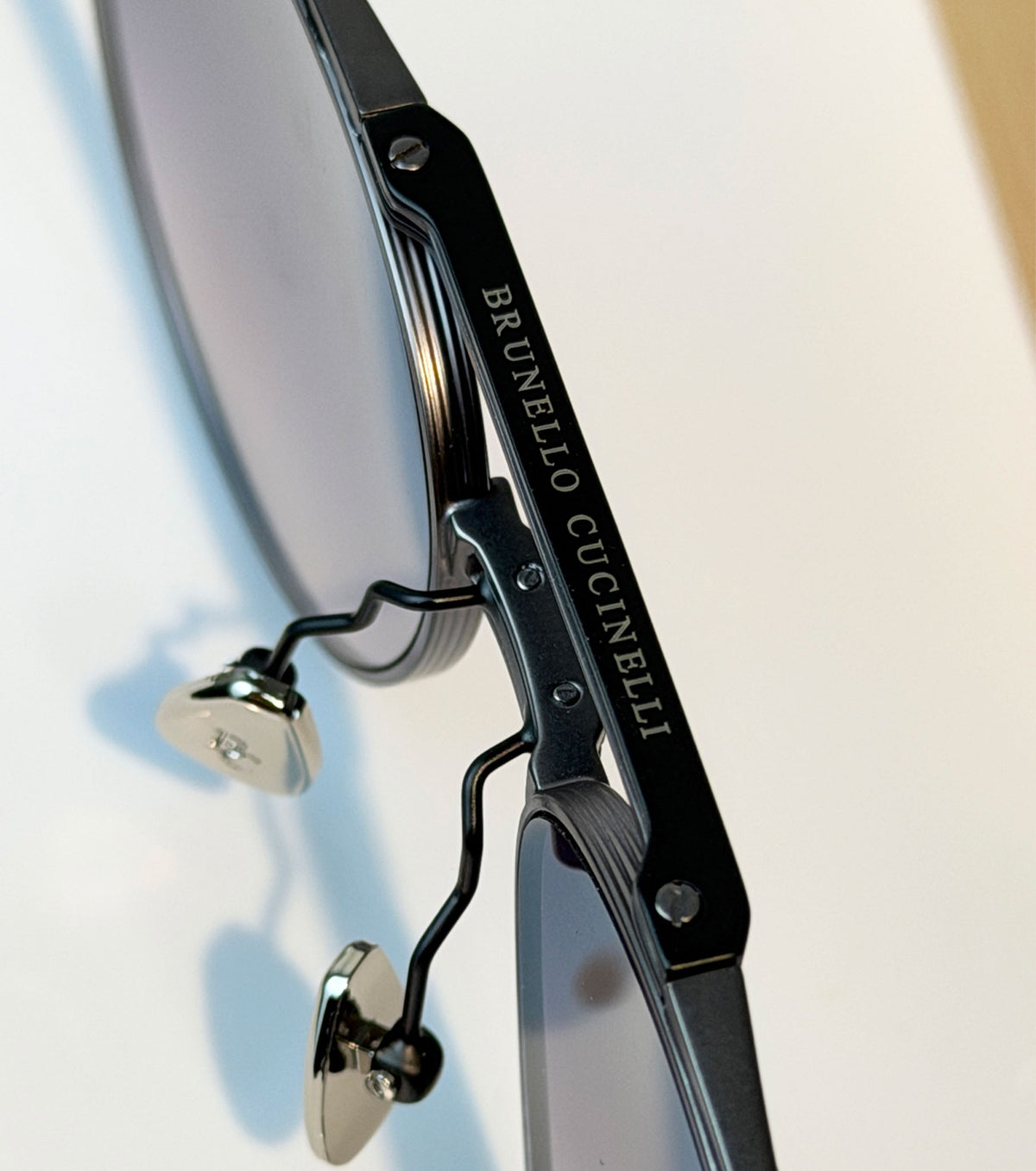 Aviator-style metal sunglasses