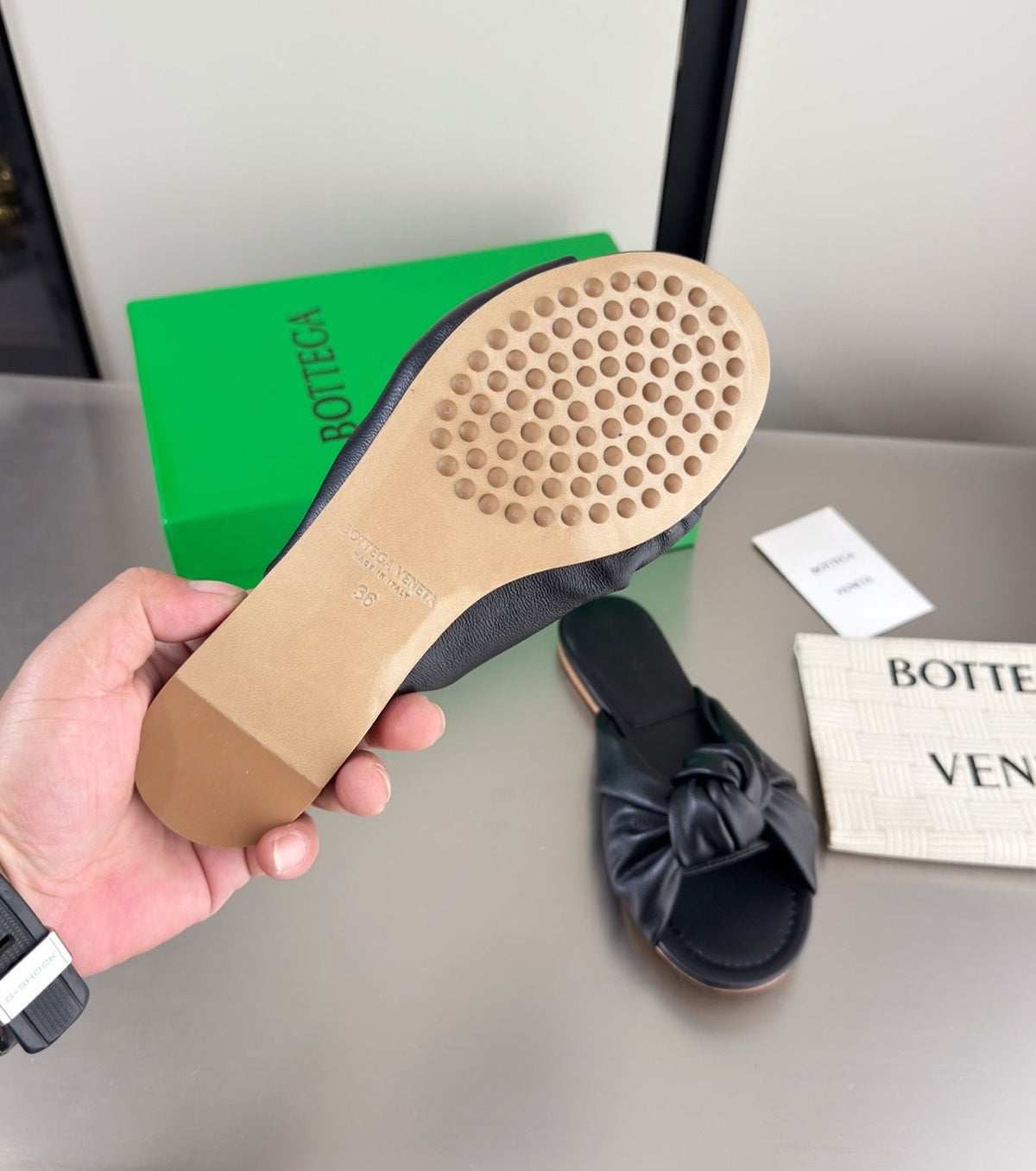 Cherry Flat Mule
