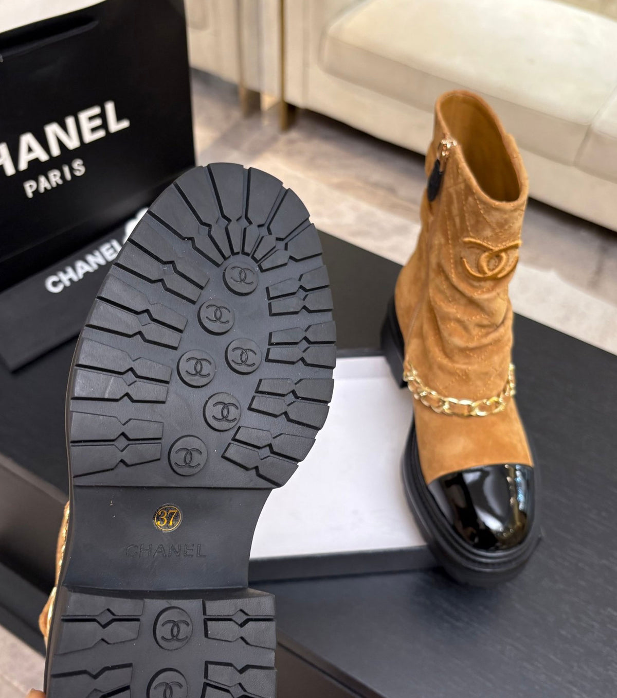 Leather boots