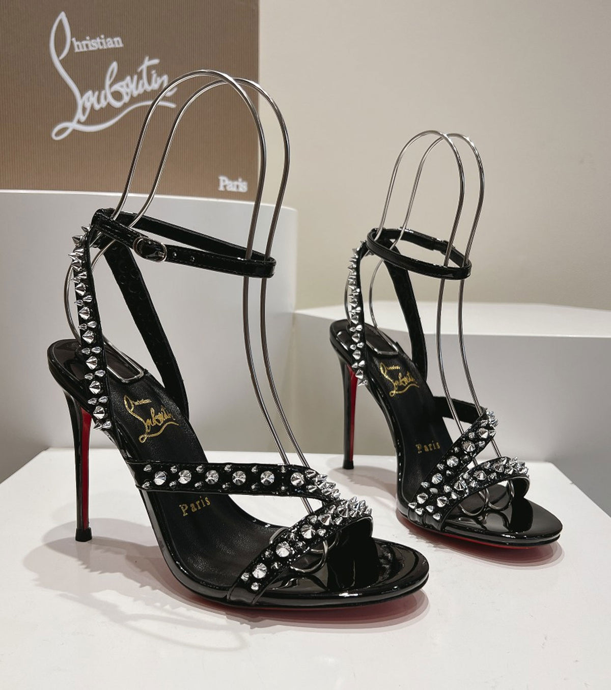 Mafaldina Spikes 100 Heeled Sandals
