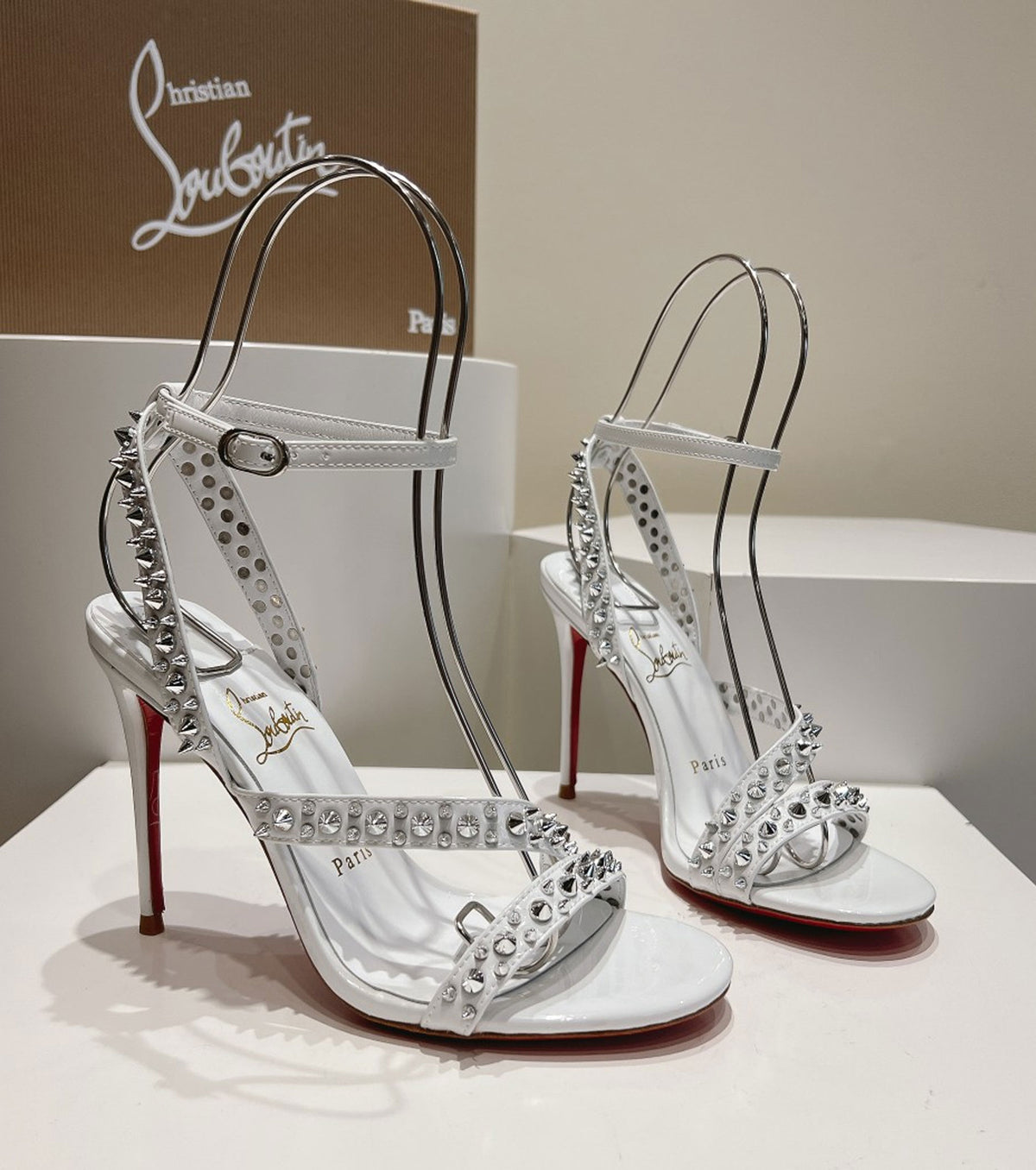 Mafaldina Spikes 100 Heeled Sandals