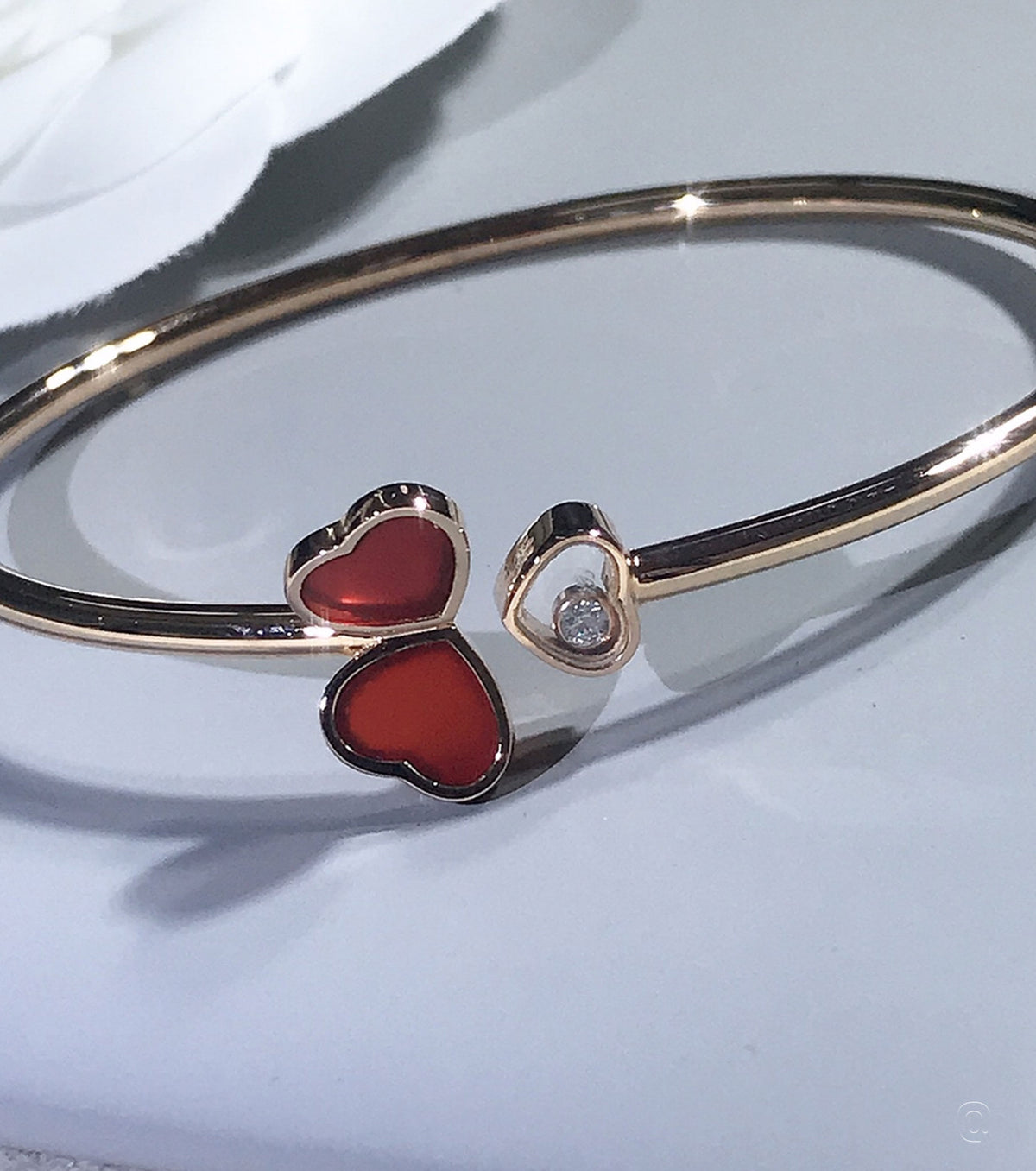 Твърда гривна HAPPY HEARTS