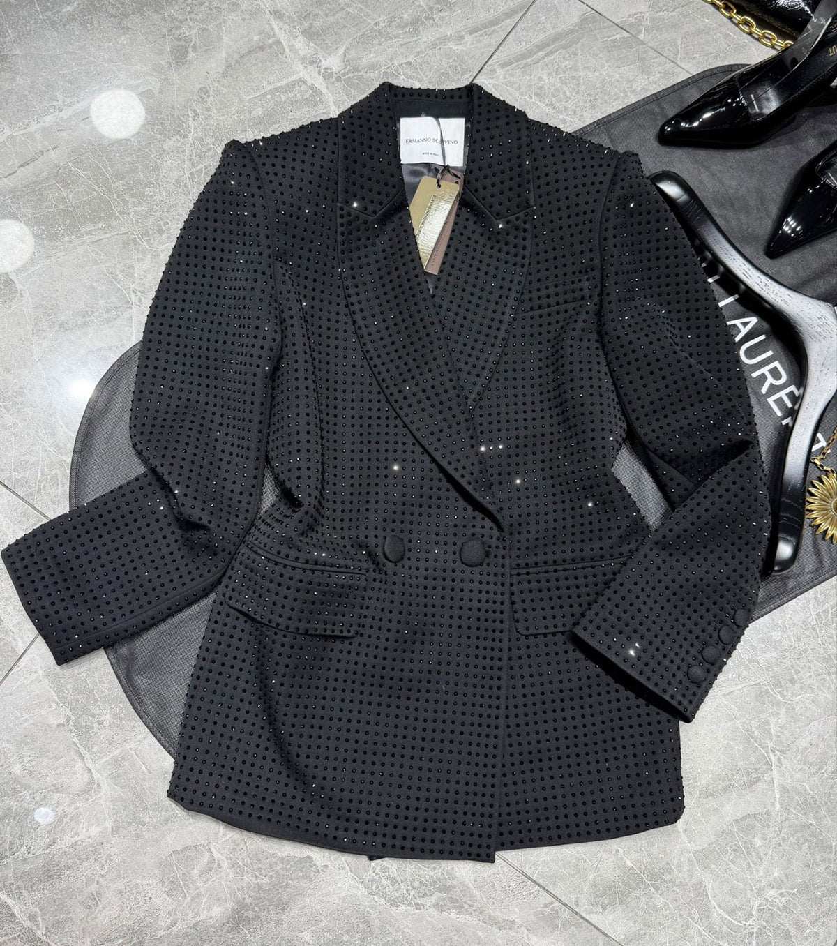 Дамско сако с кристали