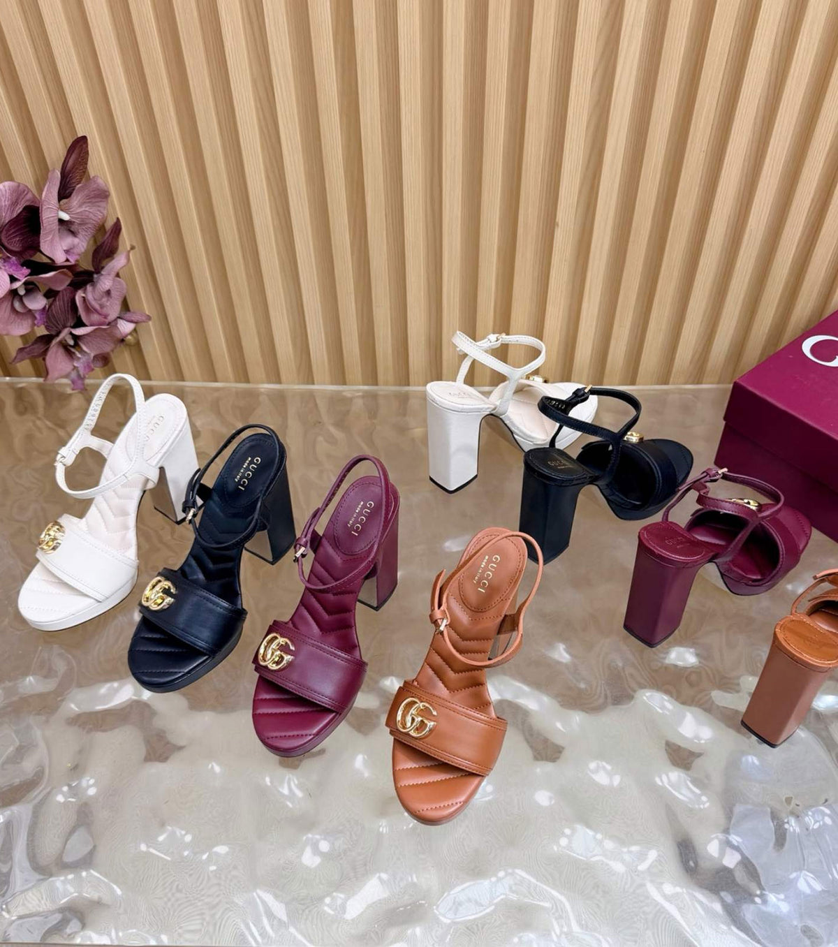 Platform Sandal with Double G