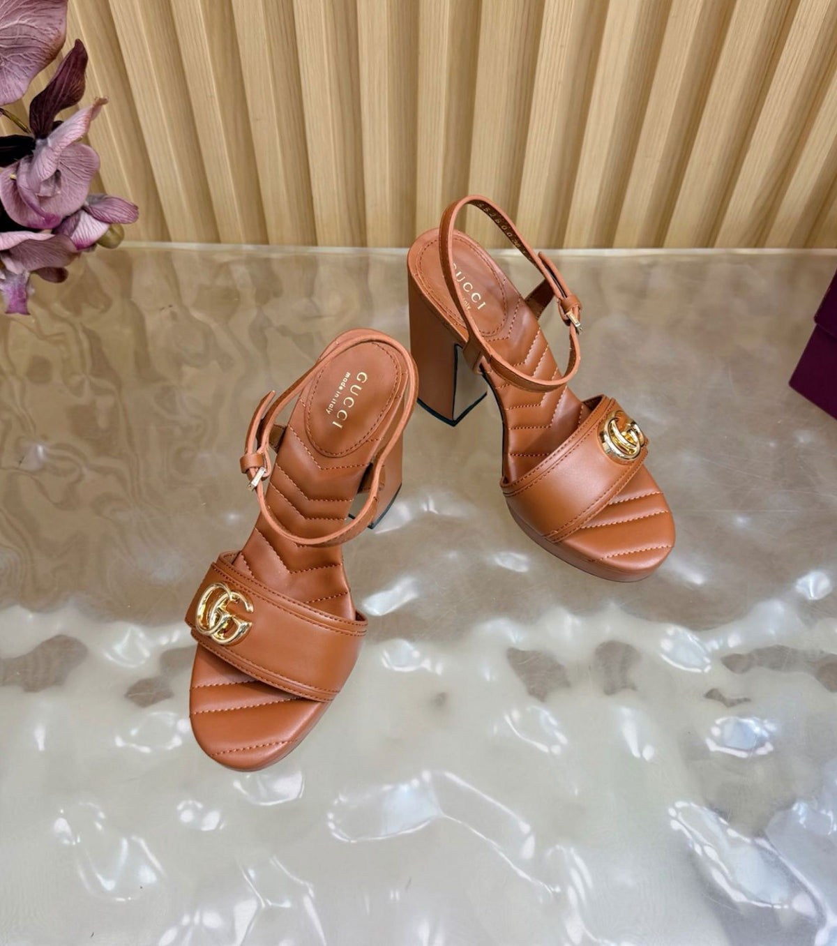 Platform Sandal with Double G