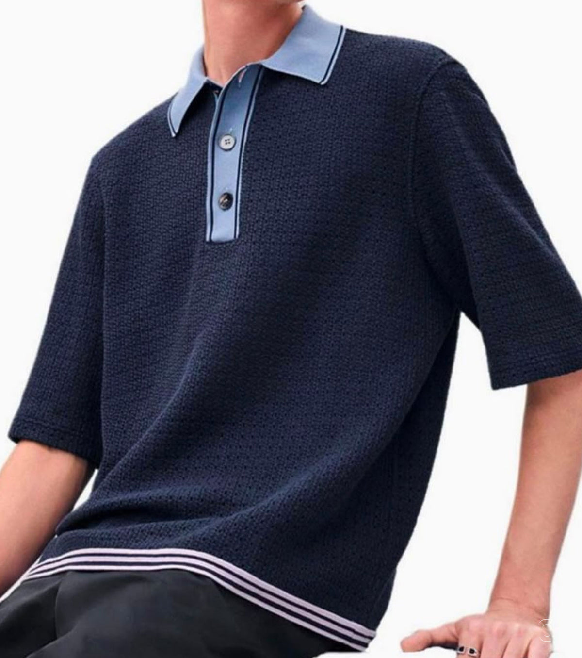 "Ajoures colores" polo shirt