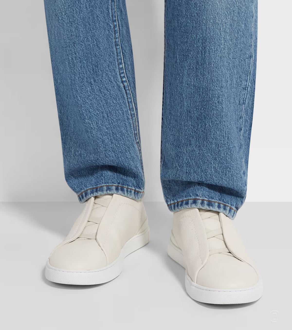 Deerskin Triple Stitch Sneakers