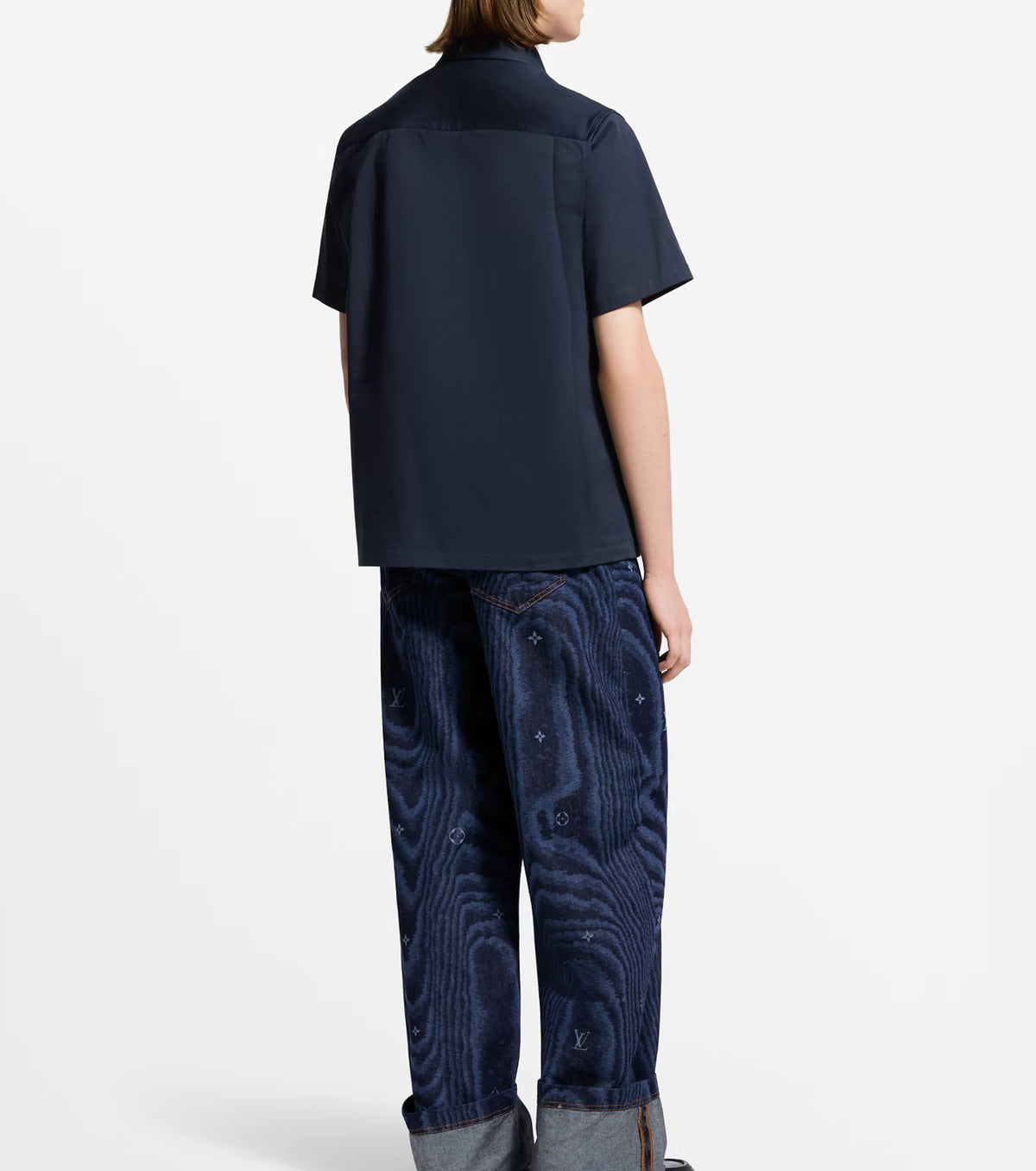 Риза с къс ръкав и монограмен джоб LS3100