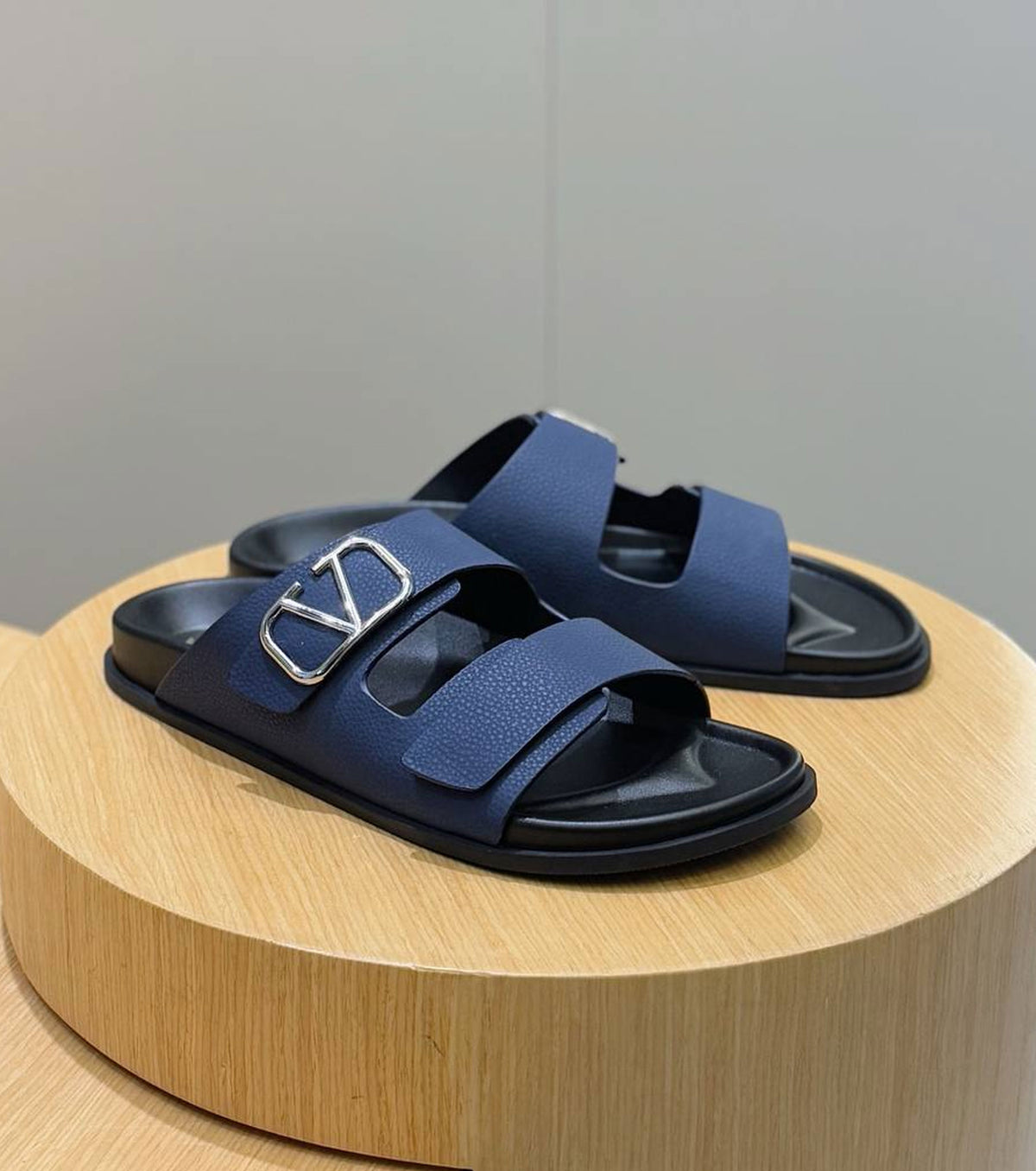 VLogo Toile double-strap sandals