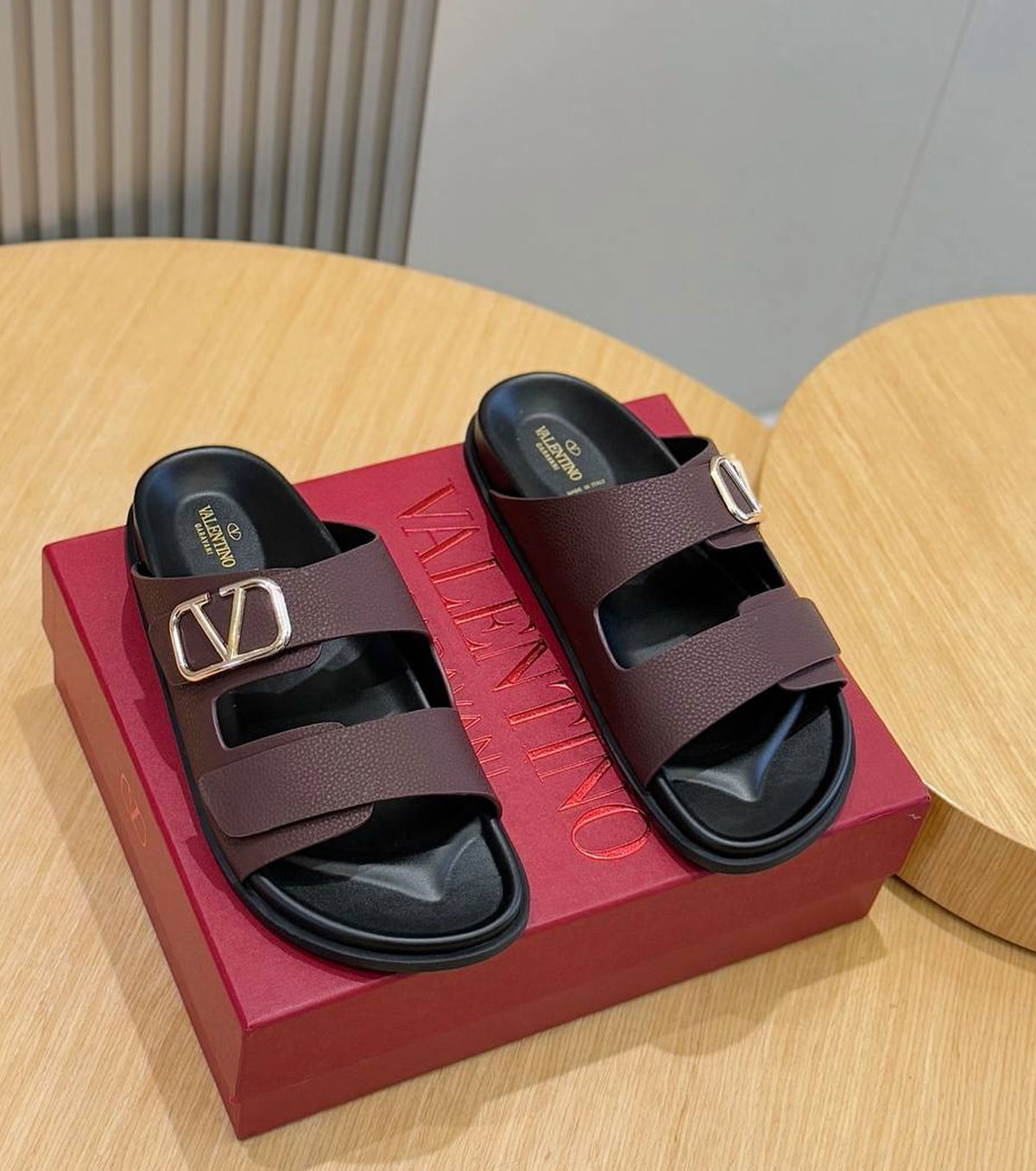 VLogo Toile double-strap sandals