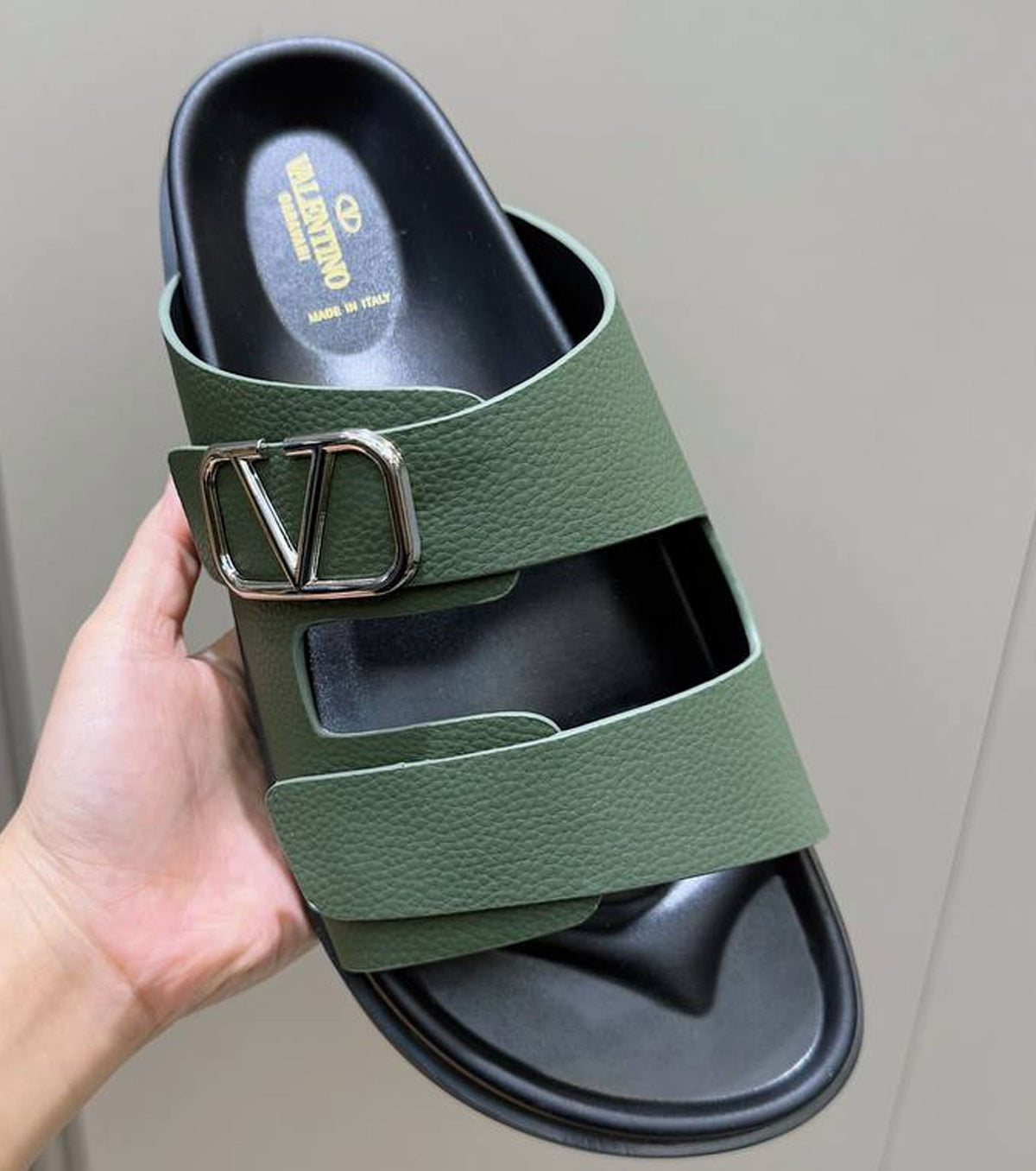 VLogo Toile double-strap sandals