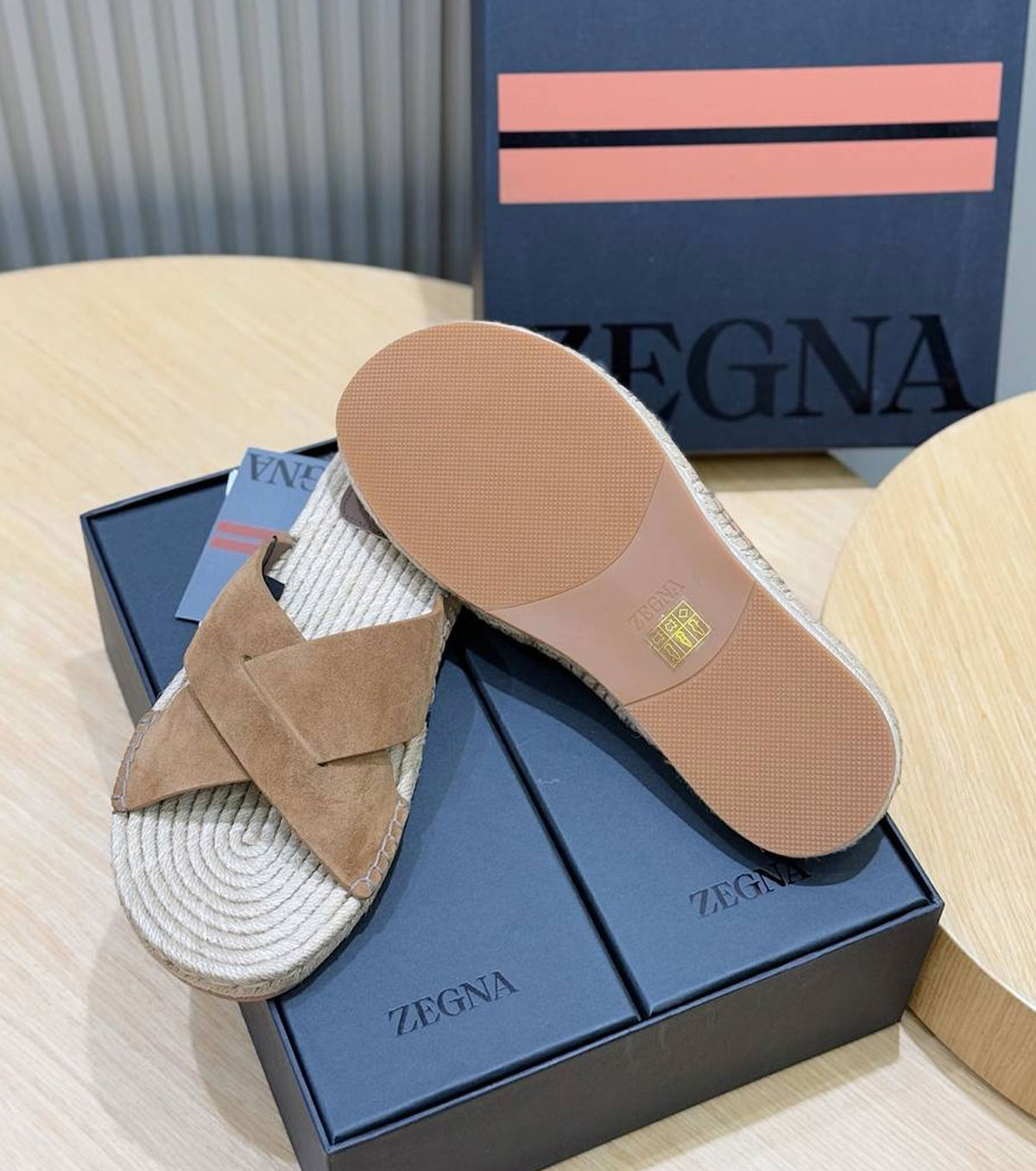 Suede Espadrille Sandal