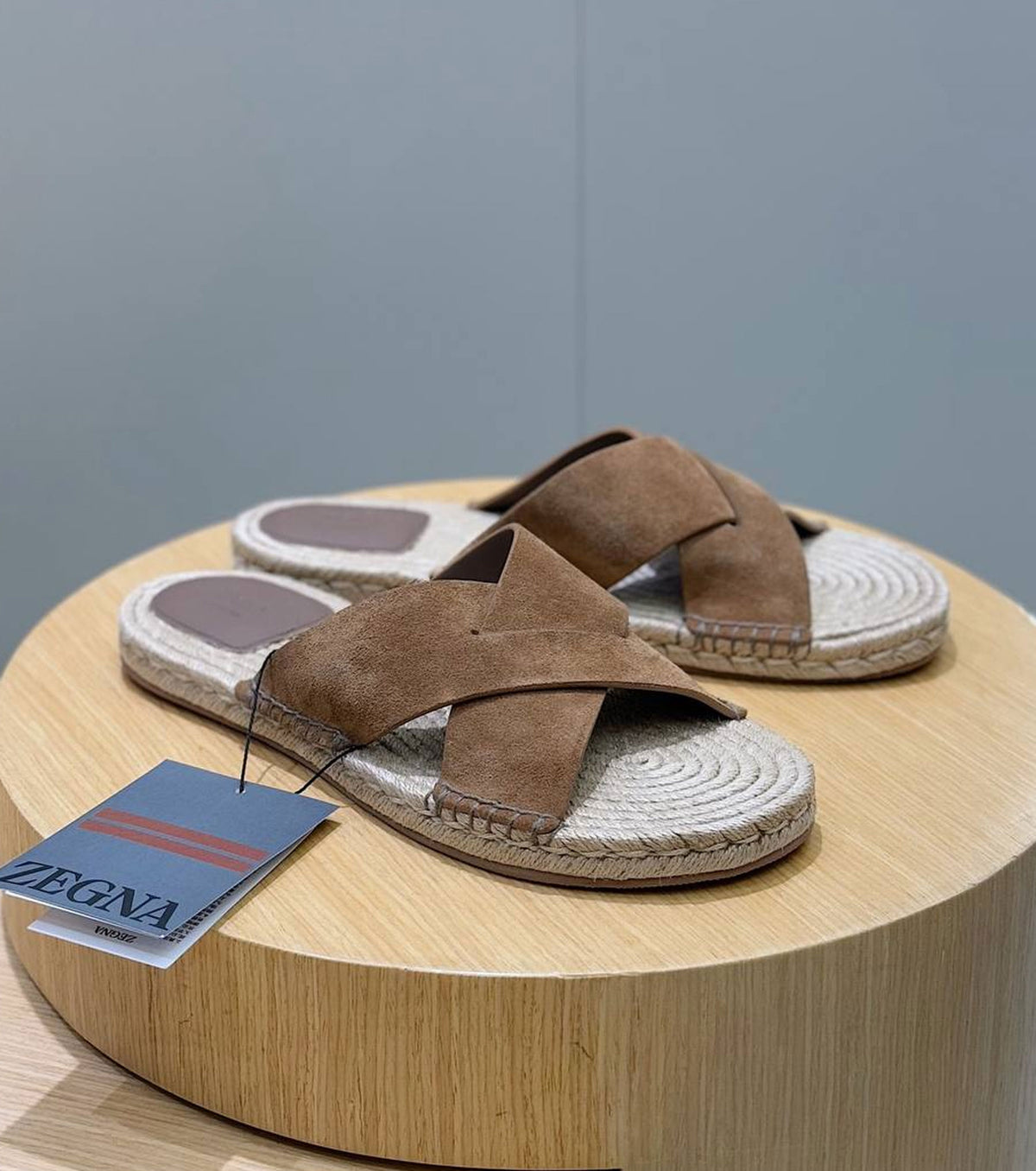 Suede Espadrille Sandal