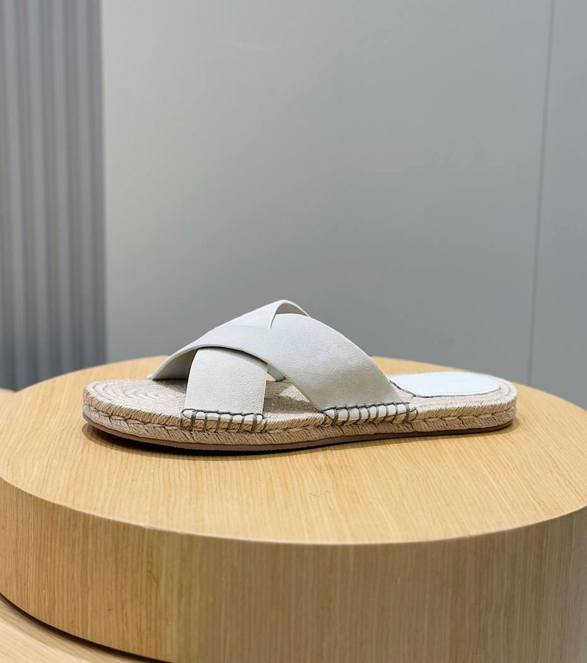 Suede Espadrille Sandal