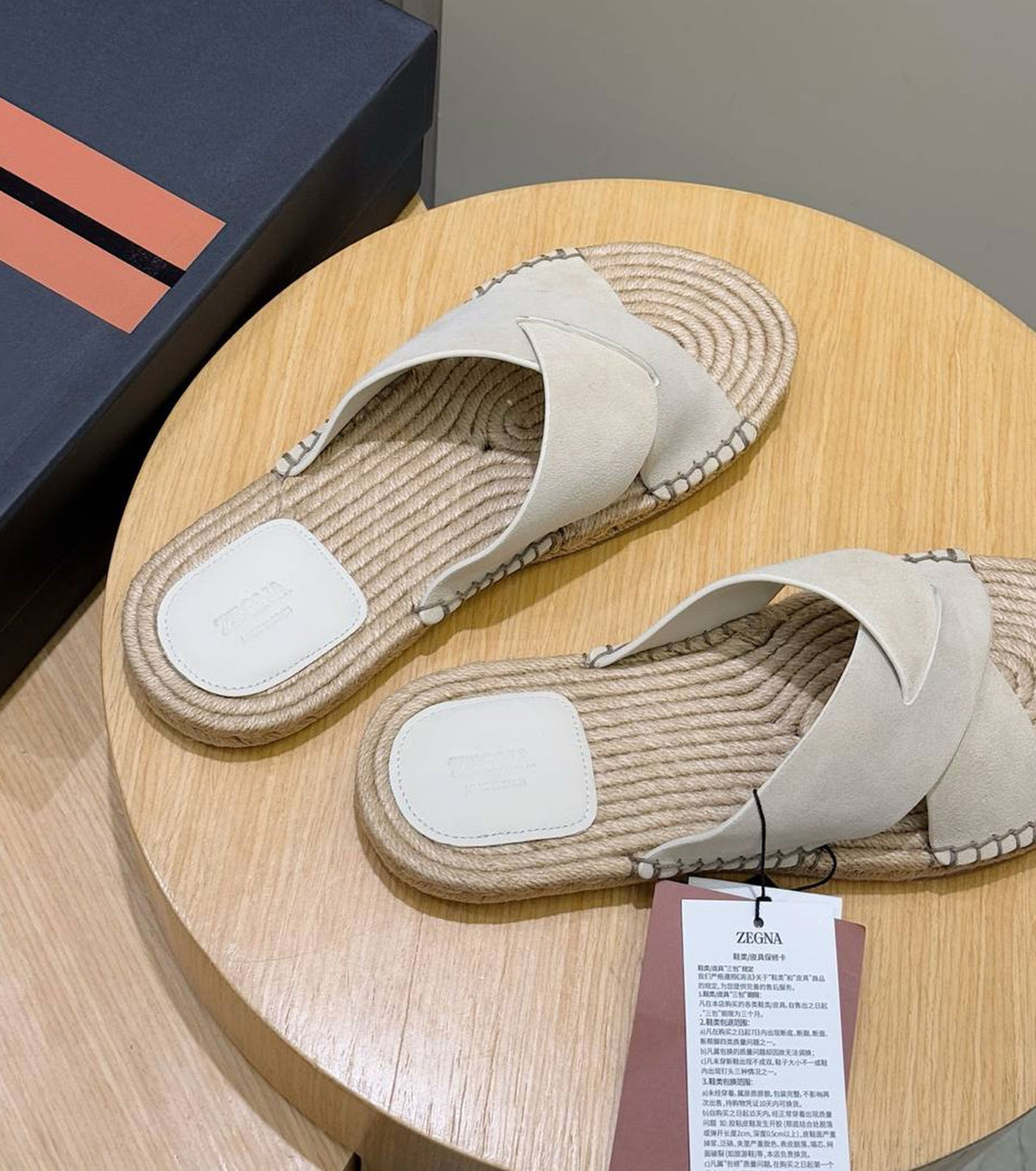 Suede Espadrille Sandal