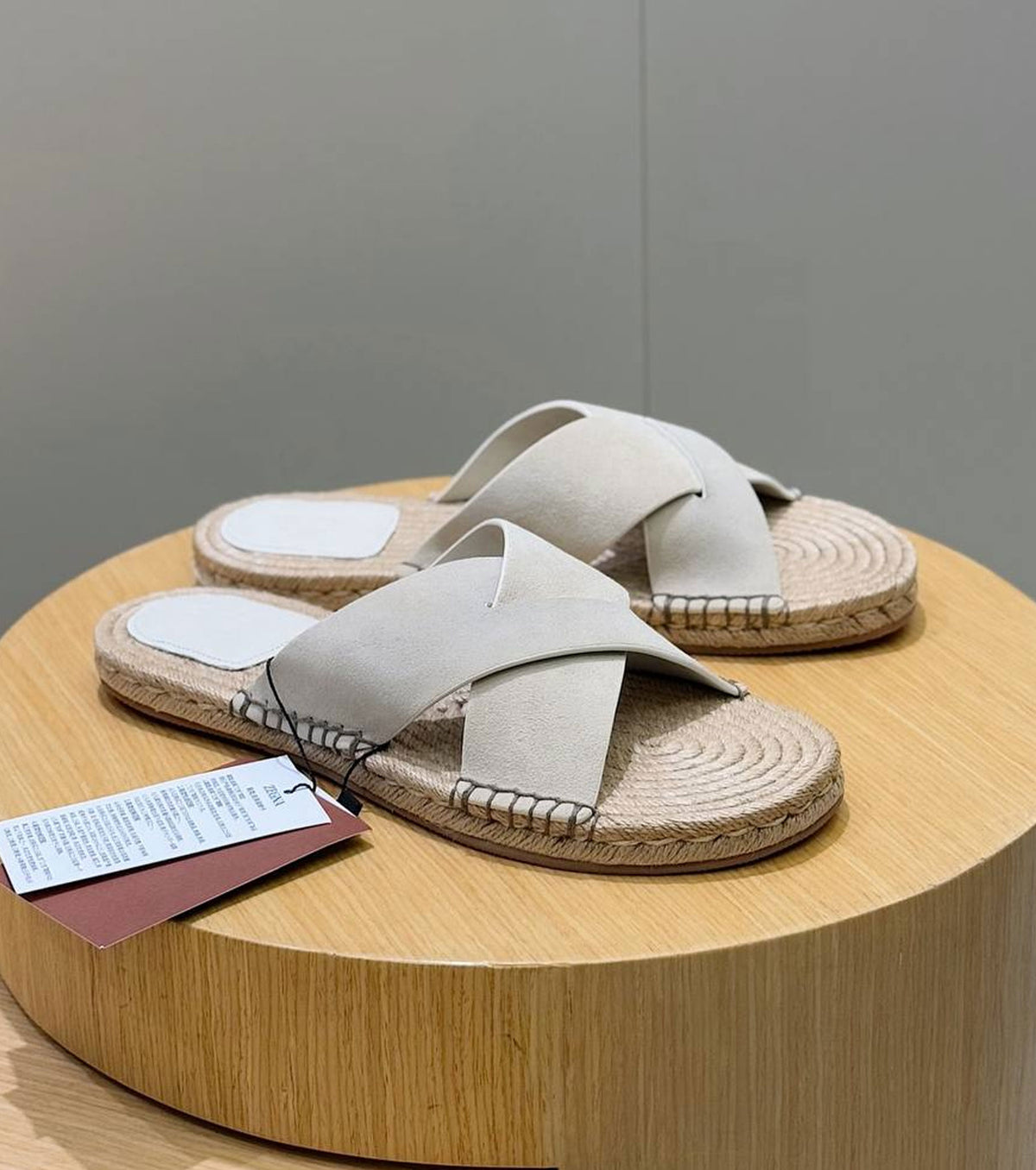 Suede Espadrille Sandal