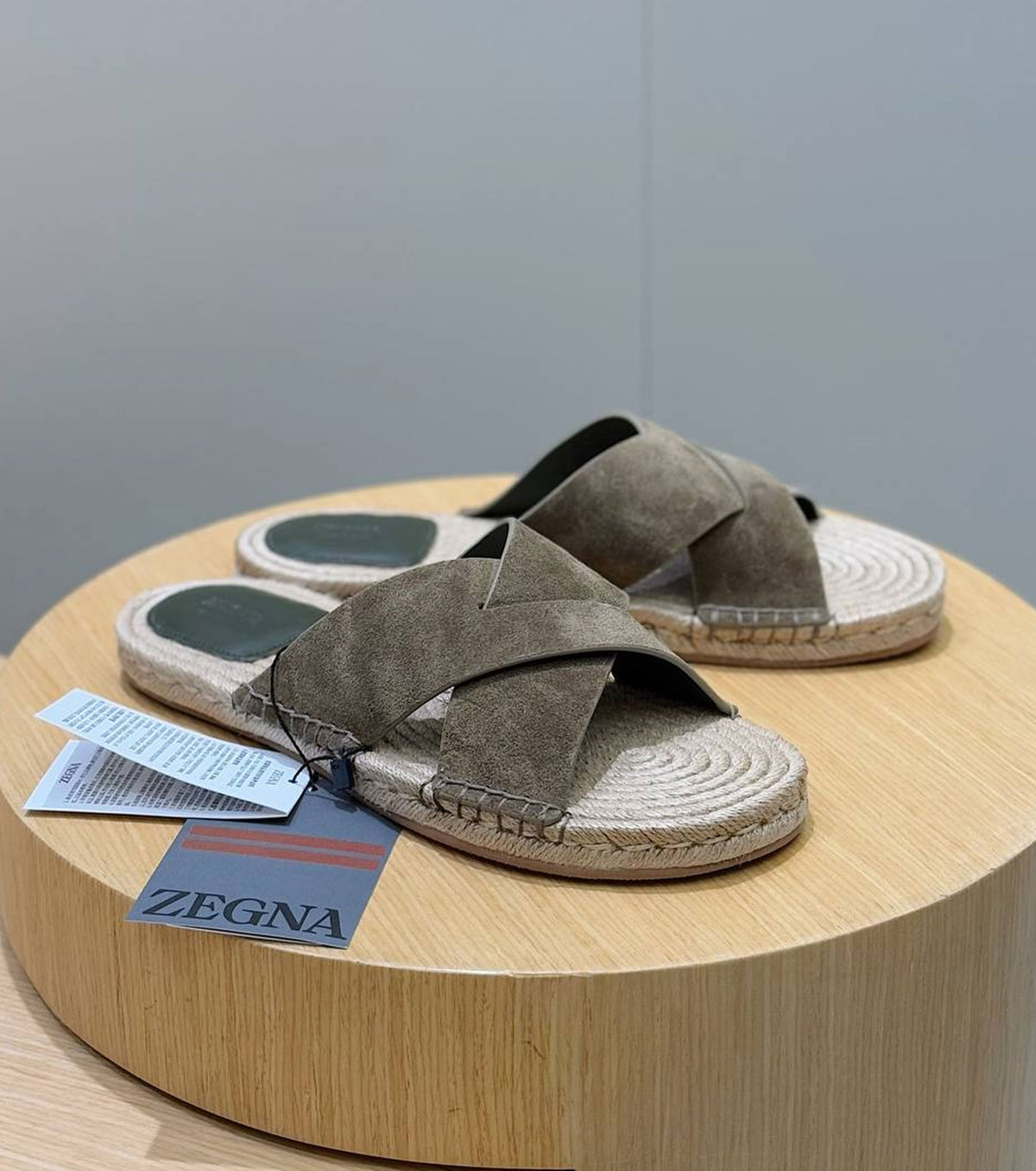 Suede Espadrille Sandal