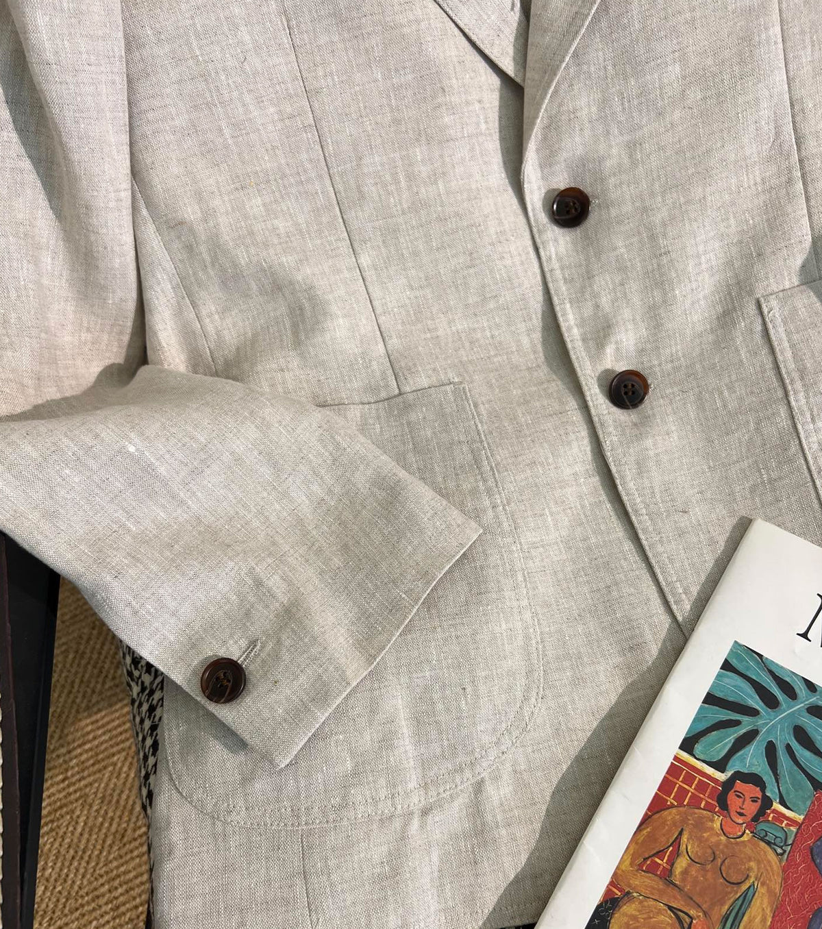 Men linen blazer