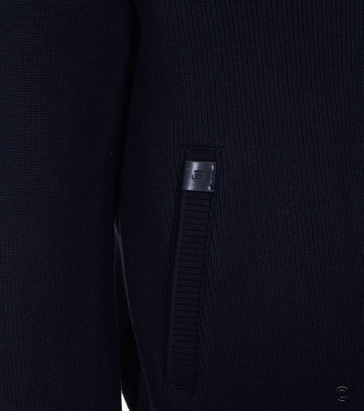 Navy Men Knitted Jacket