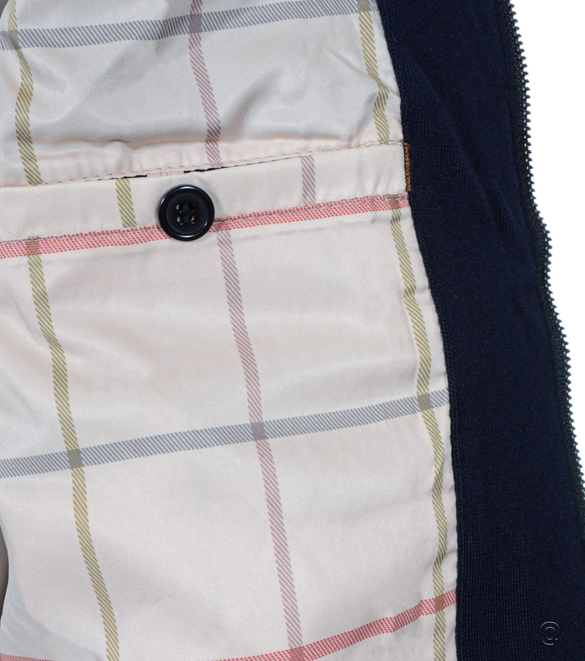 Navy Men Knitted Jacket